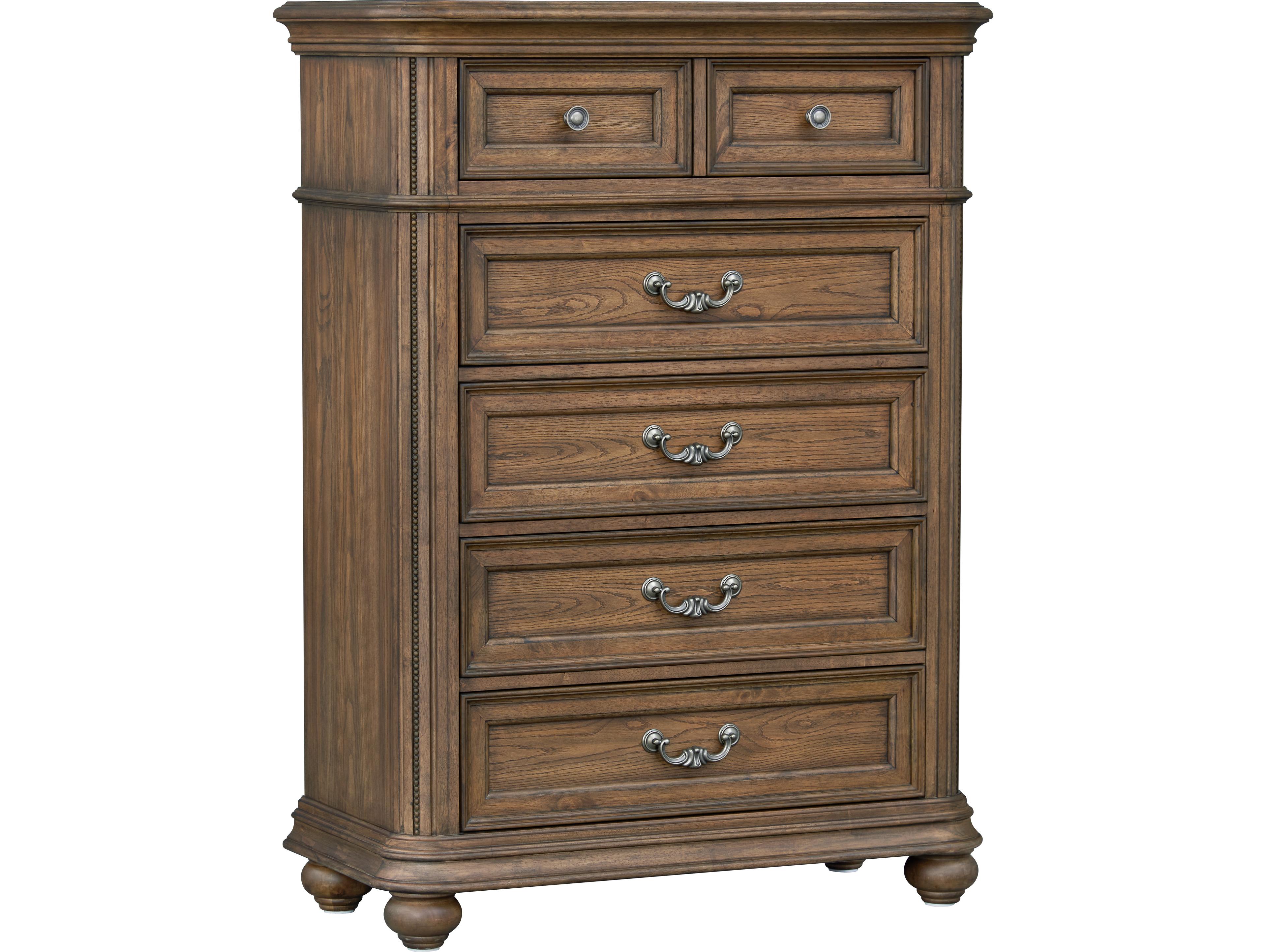 Brown Birch Wood Accent Chest