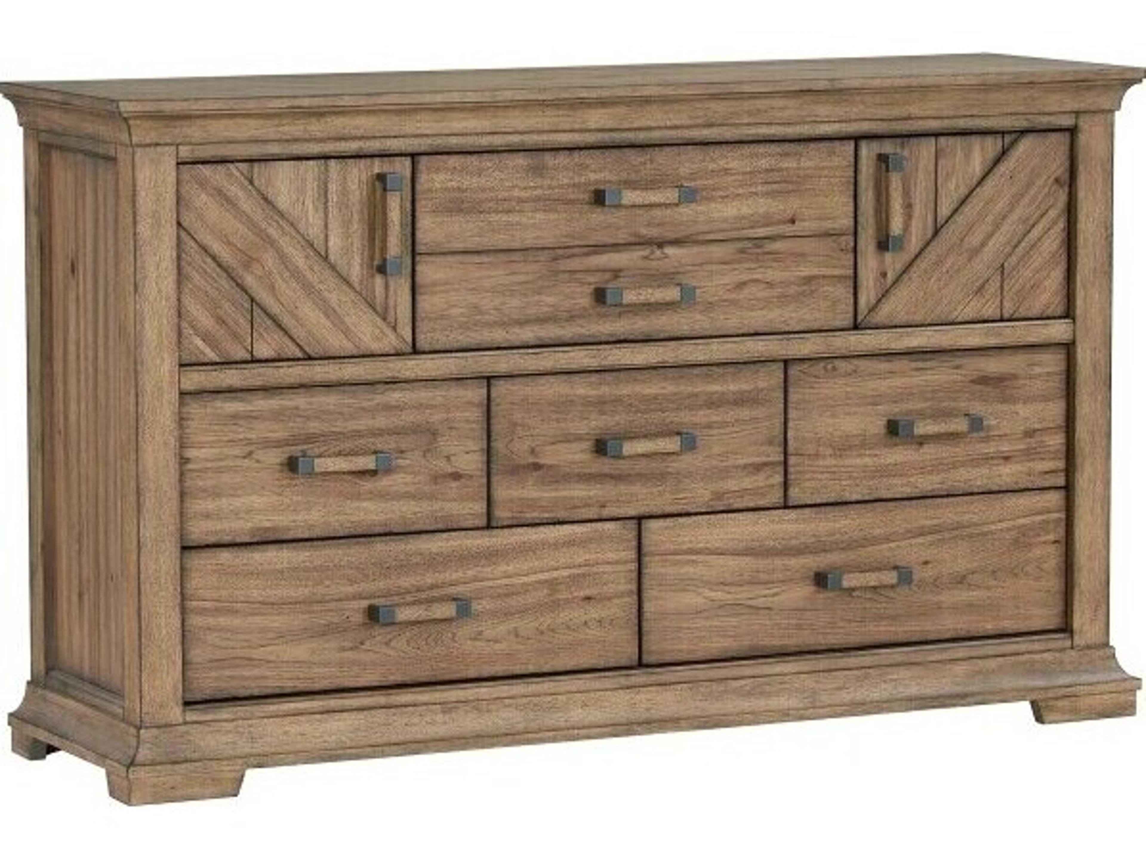 Avalon Furniture Brown Rubberwood Double Dresser