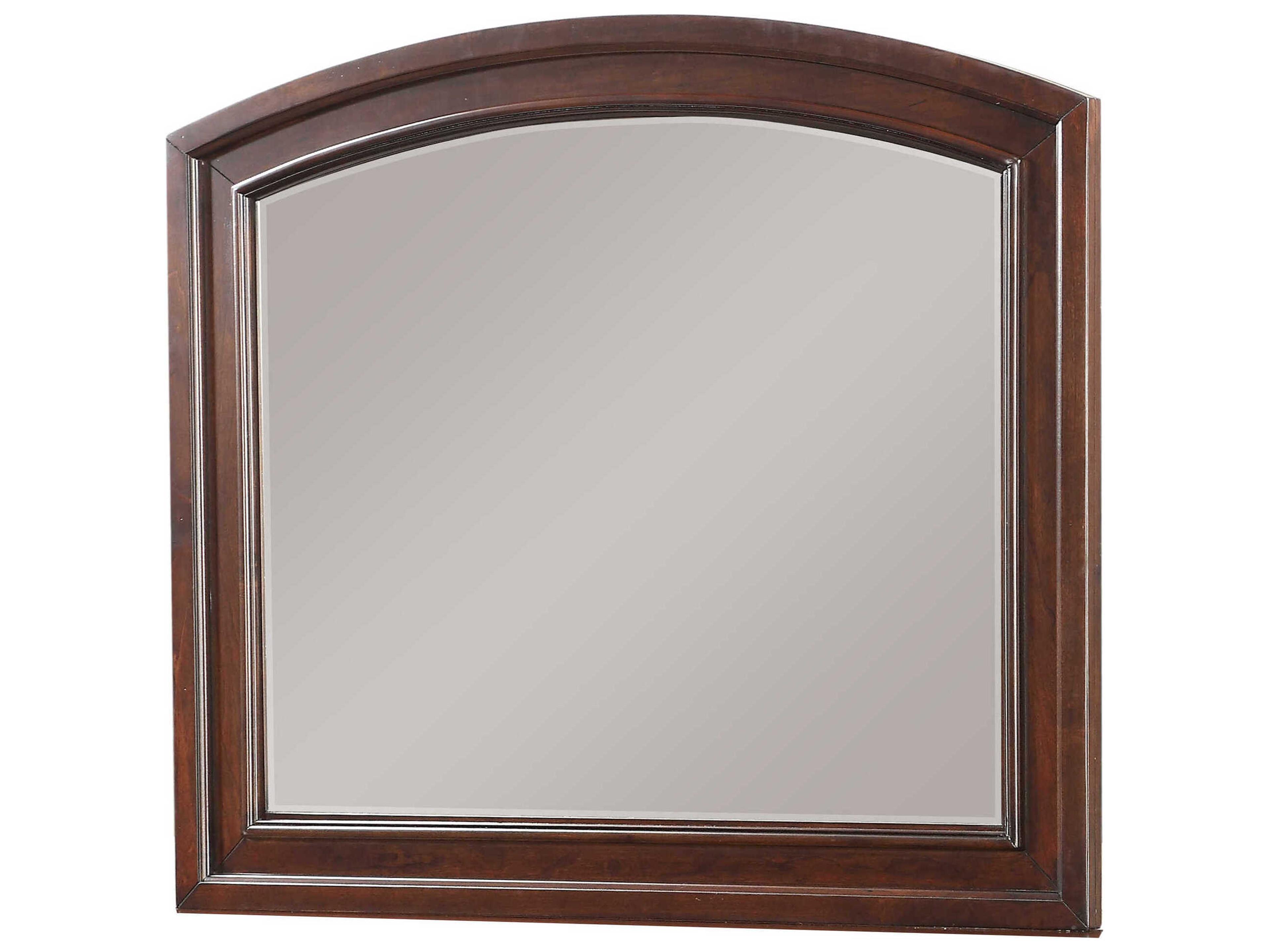 Avalon Furniture Lightly Distressed Soft Brown Cherry Dresser Mirror