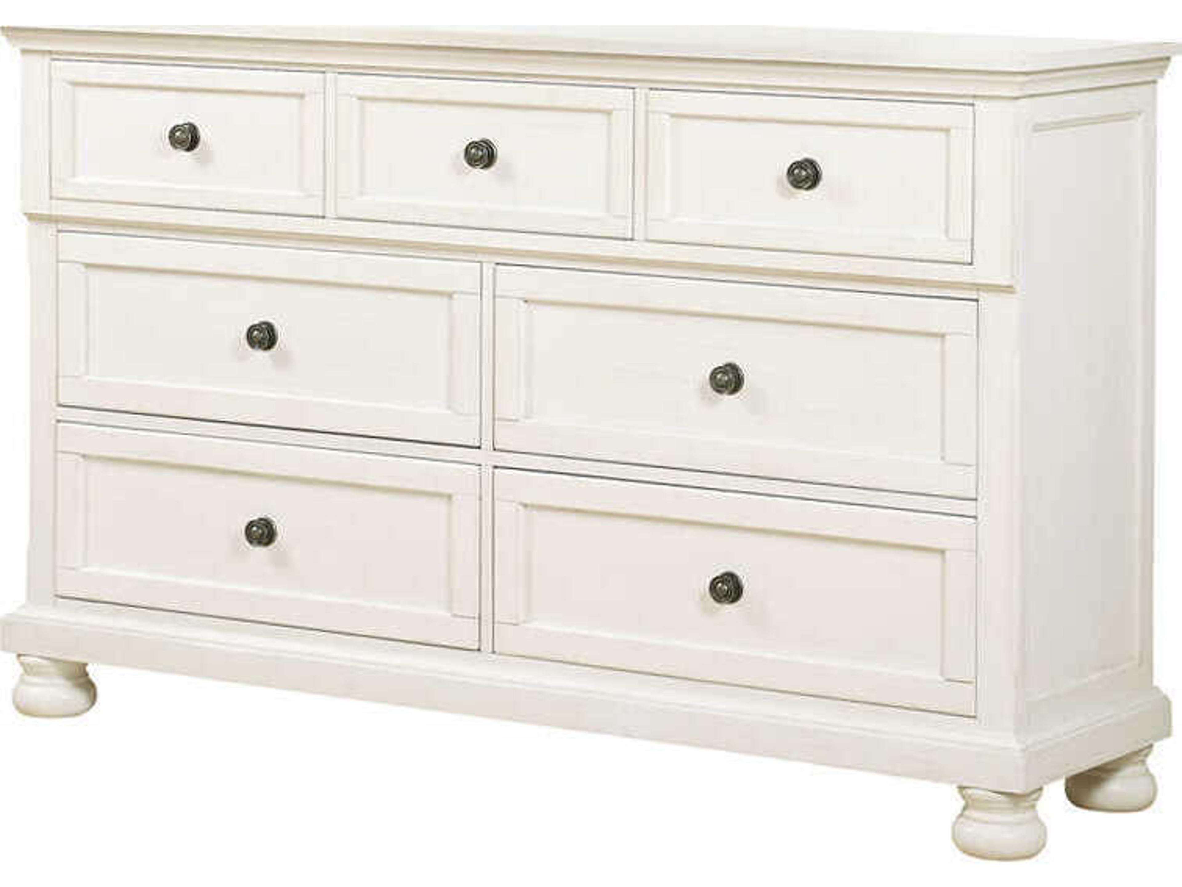 Avalon Furniture 7-Drawers Pine Wood Double Dresser