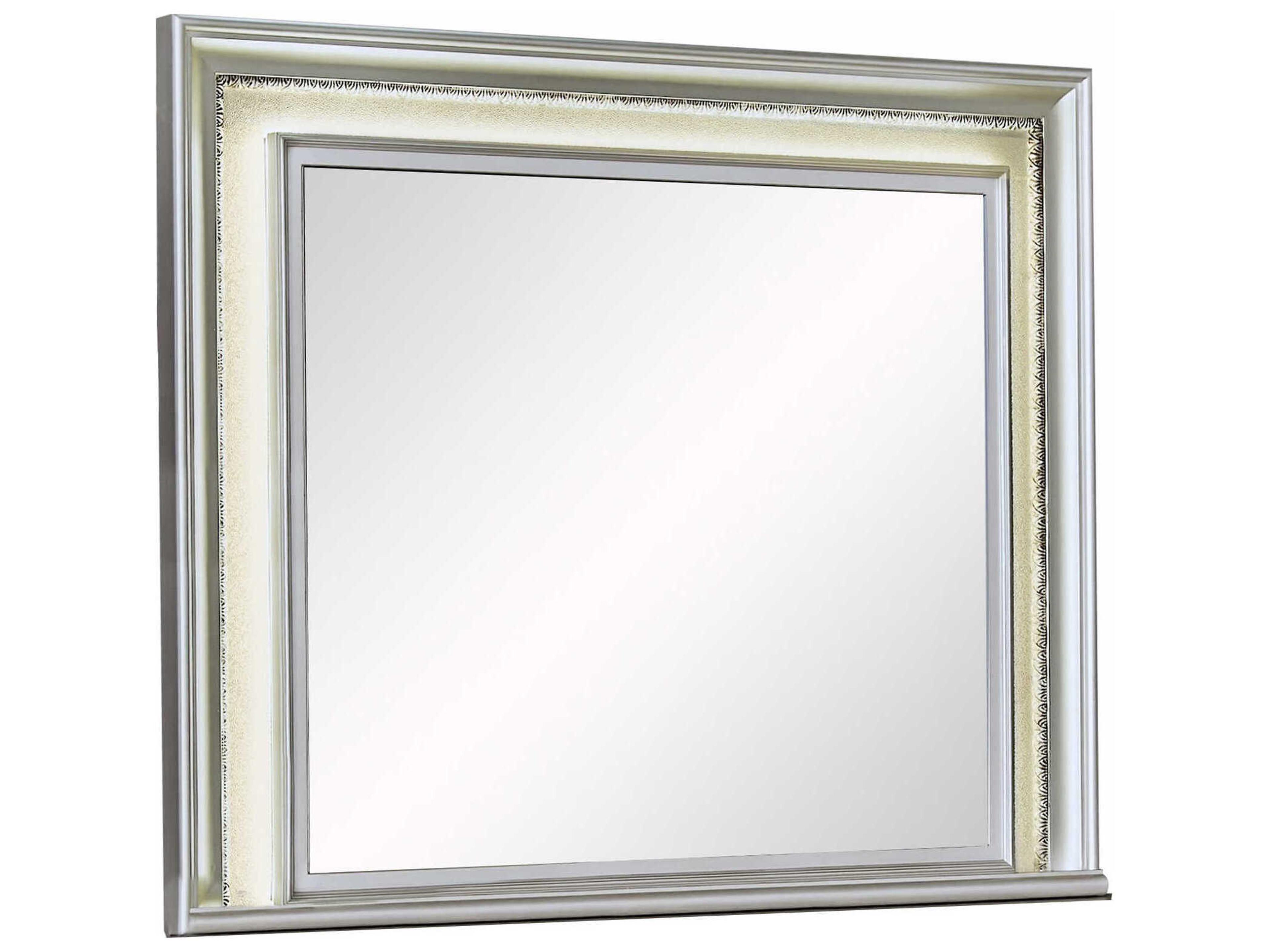 Avalon Furniture Silver Bronze Rectangular Dresser Mirror