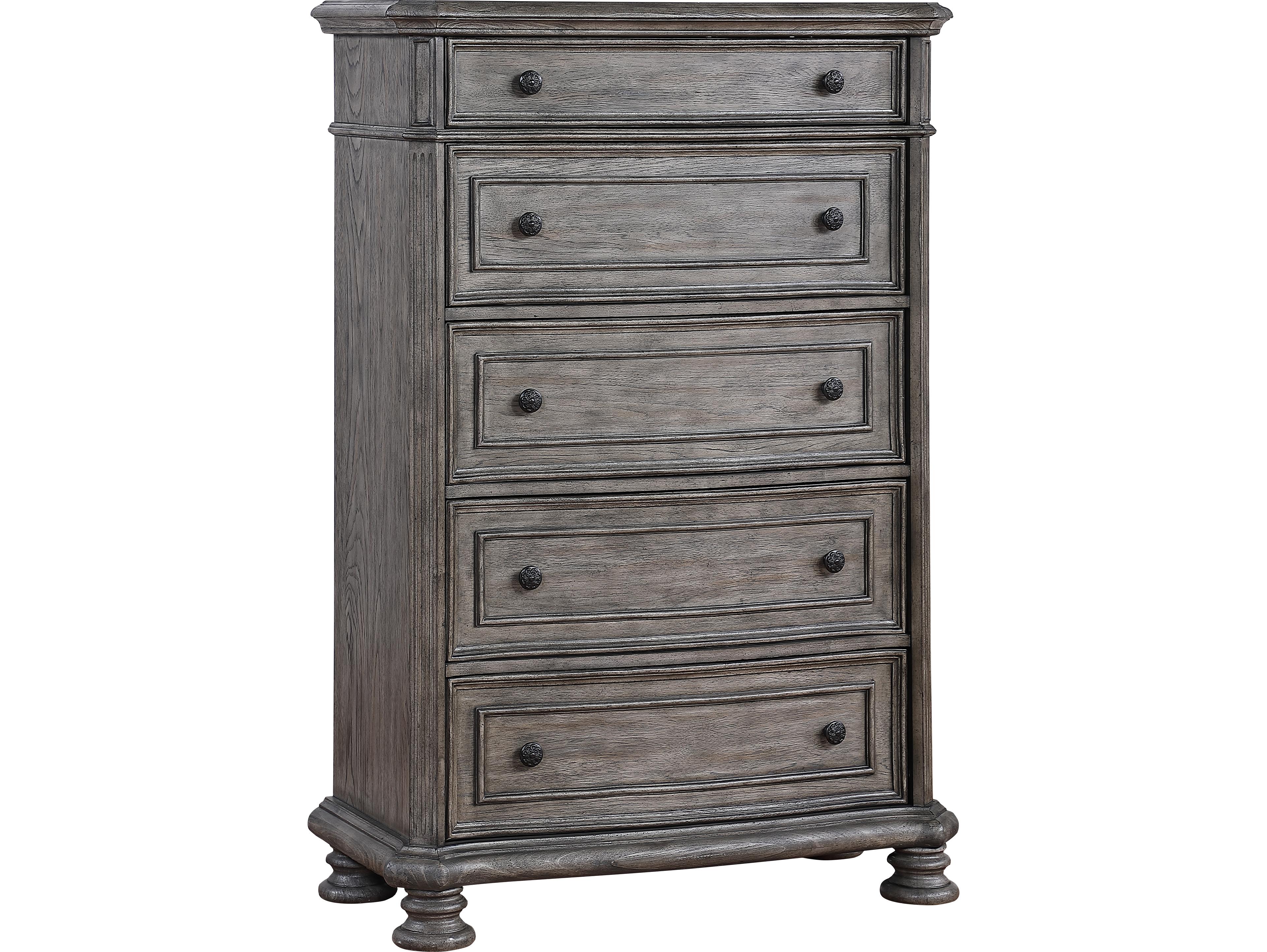 Avalon Furniture Grey Poplar Wood Accent Chest