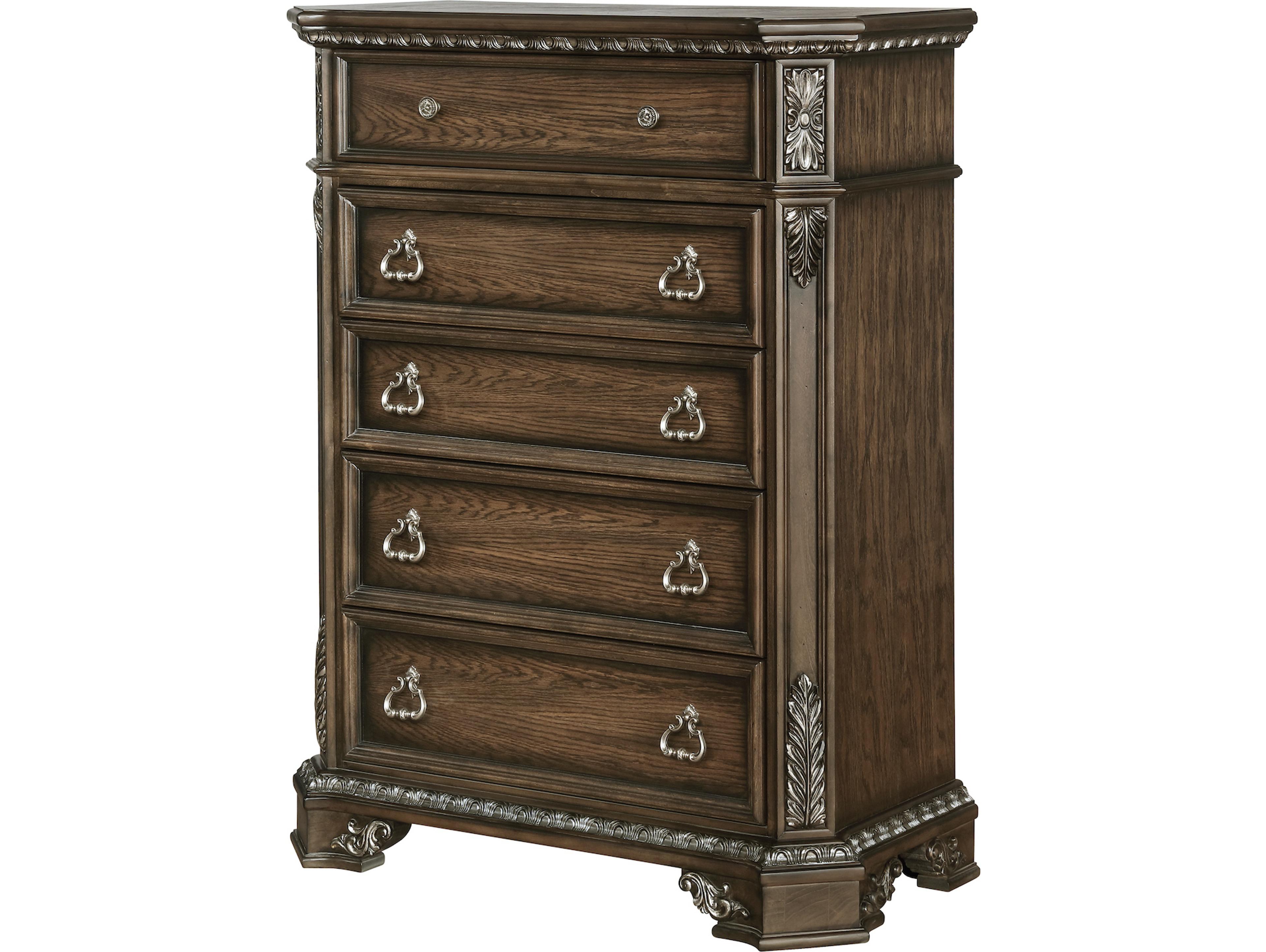 Avalon Furniture Oak Brown Wood Accent Chest