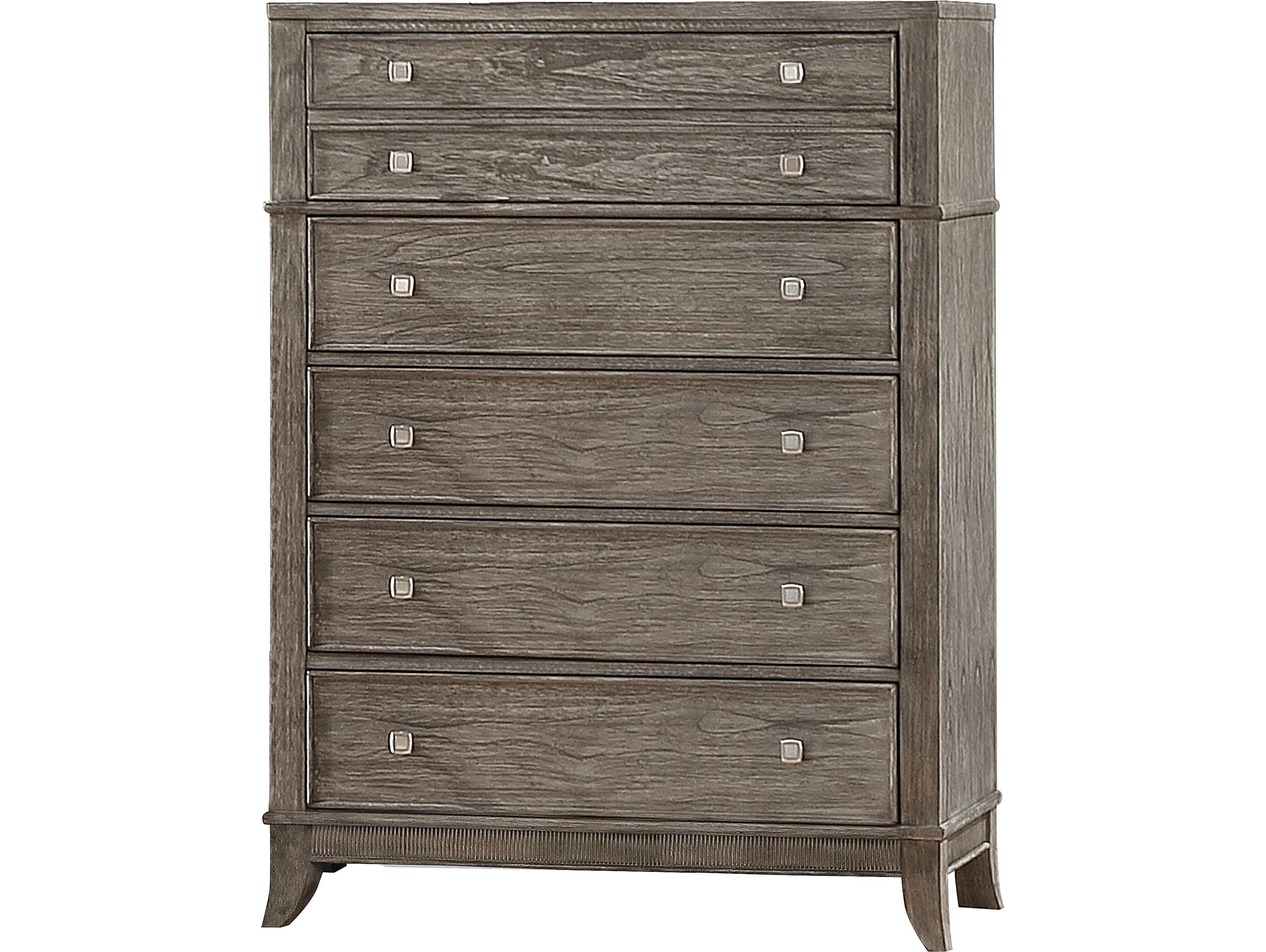 Avalon Furniture Brushed Gray Mindi Wood Accent Chest