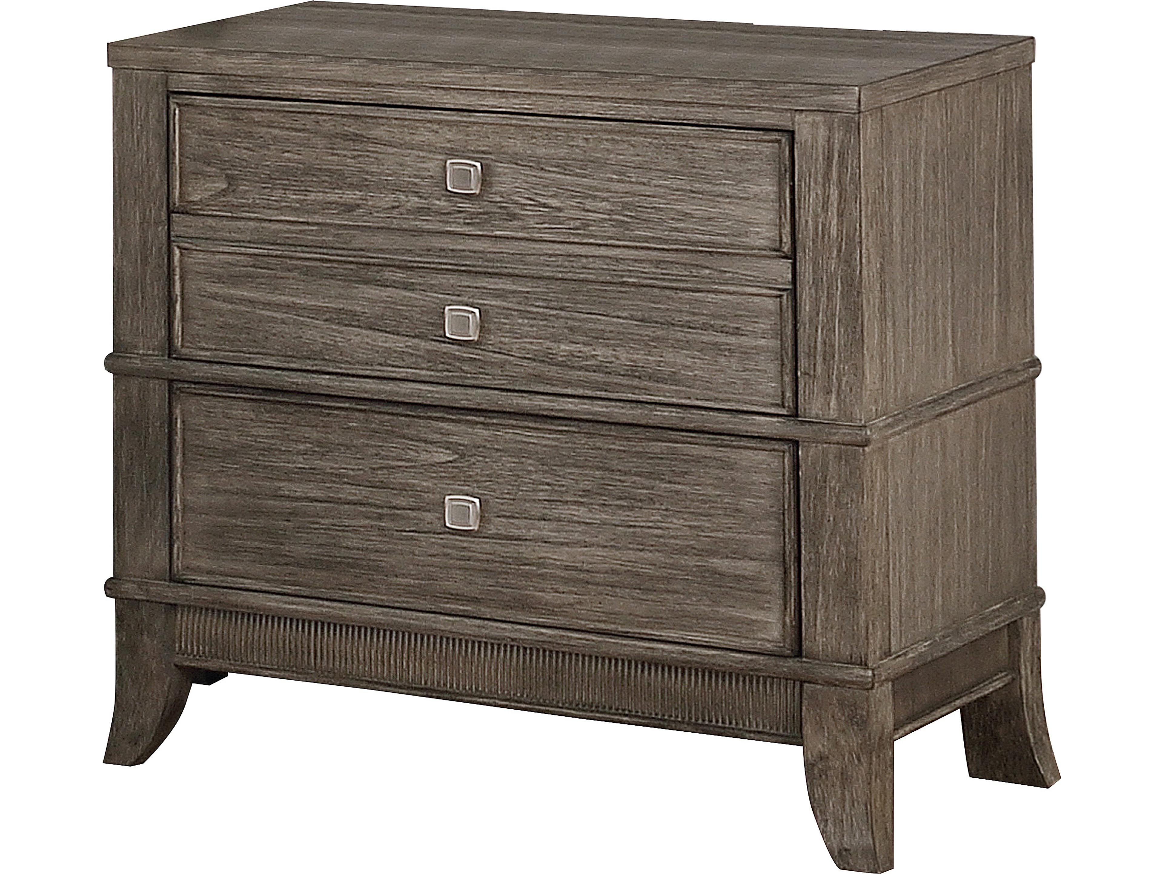 Avalon Furniture 3-Drawers Mindi Wood Nightstand