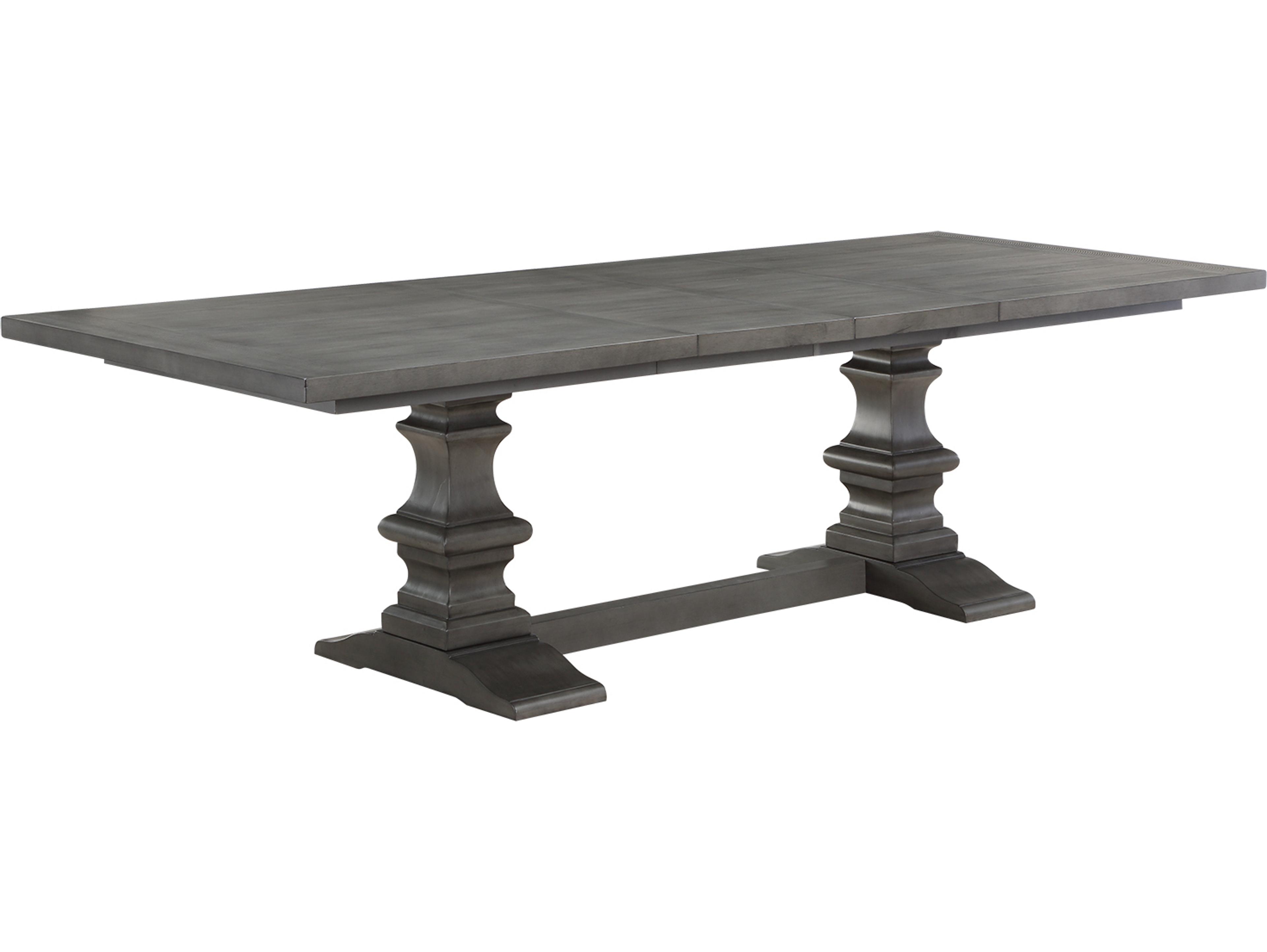 Avalon Furniture Rectangular Wood Gray Dining Table