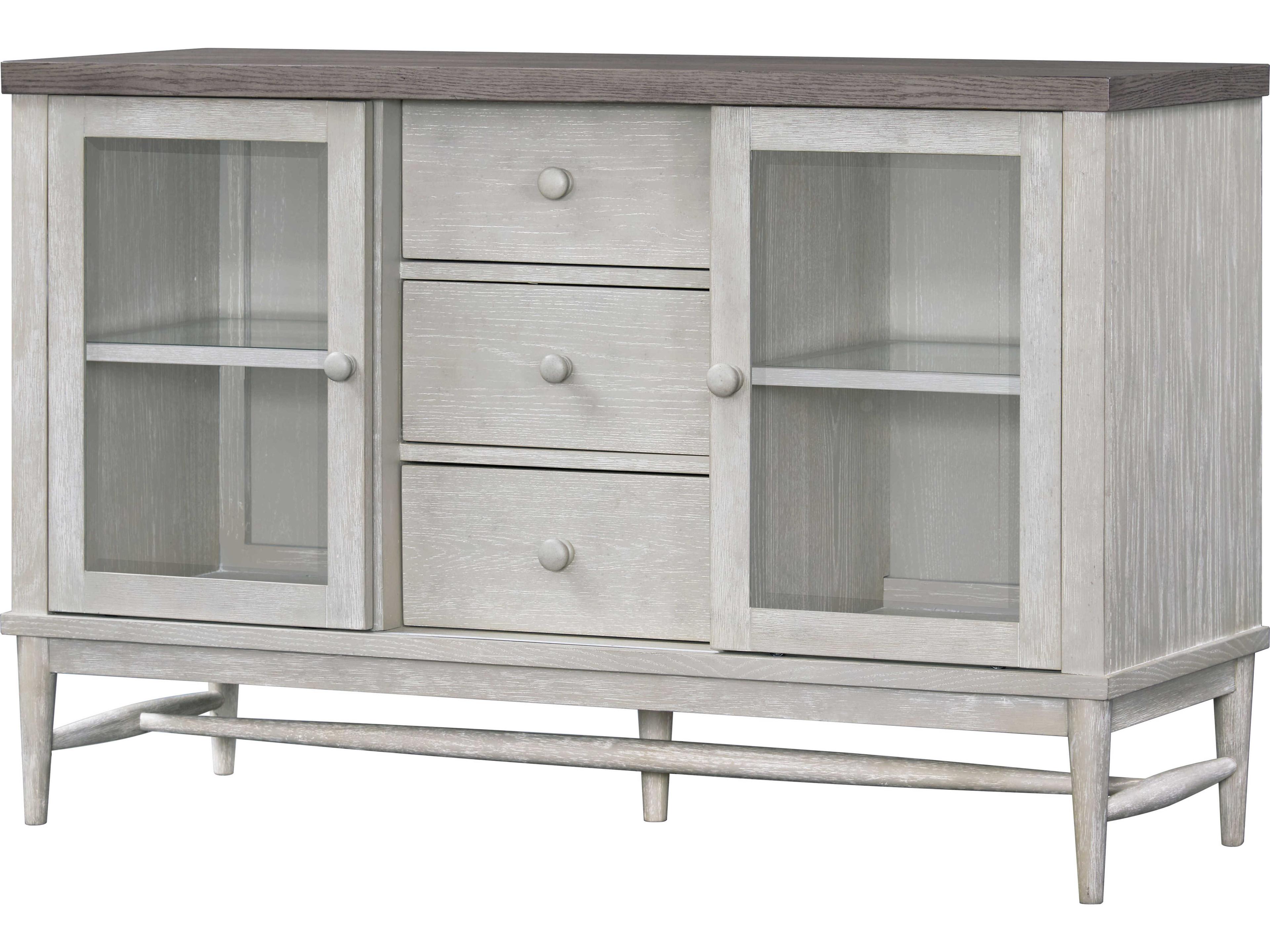 Avalon Furniture 56" Rubberwood White Sideboard