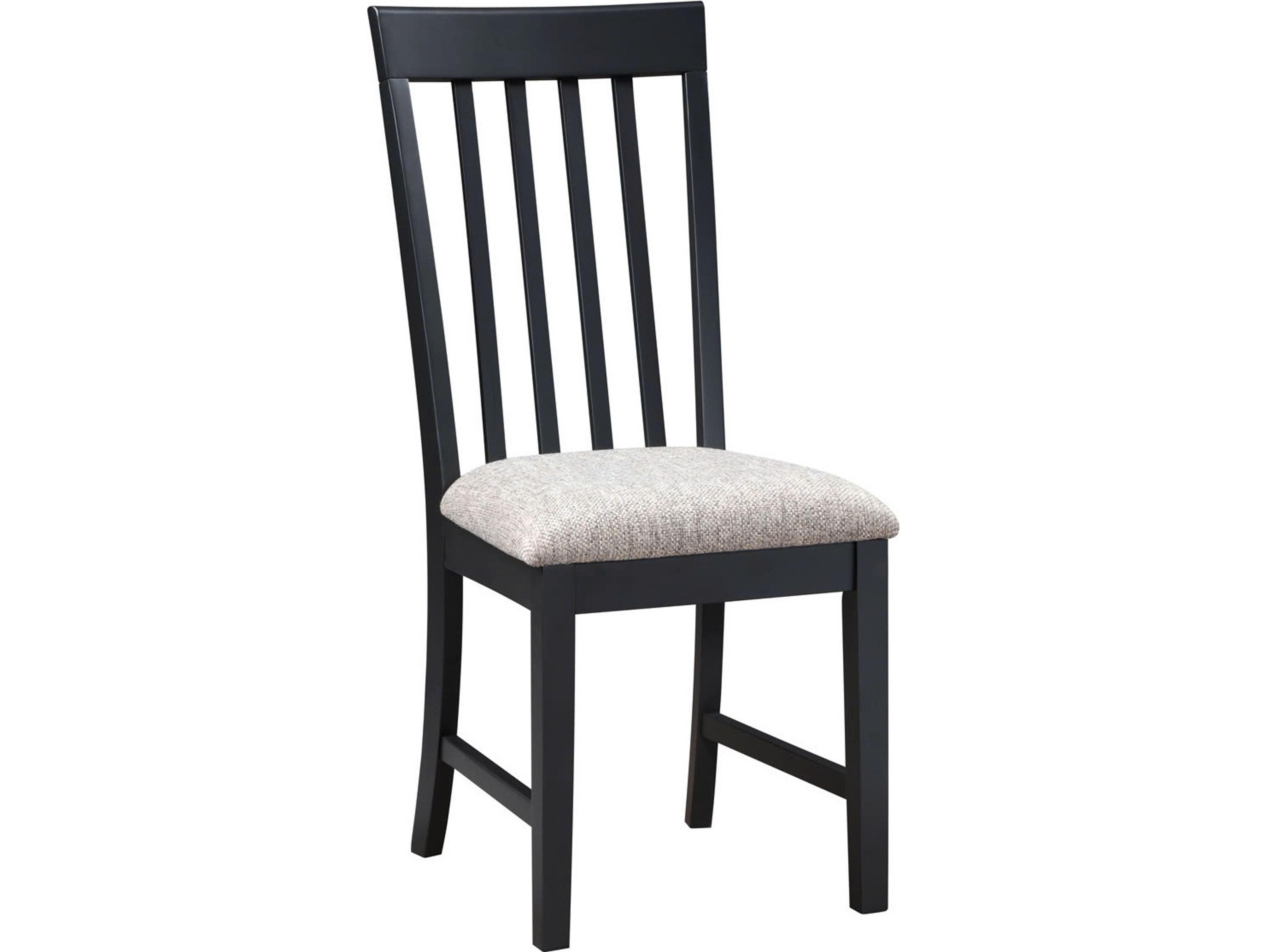Avalon Furniture Black Upholstered Armless Dining Chair