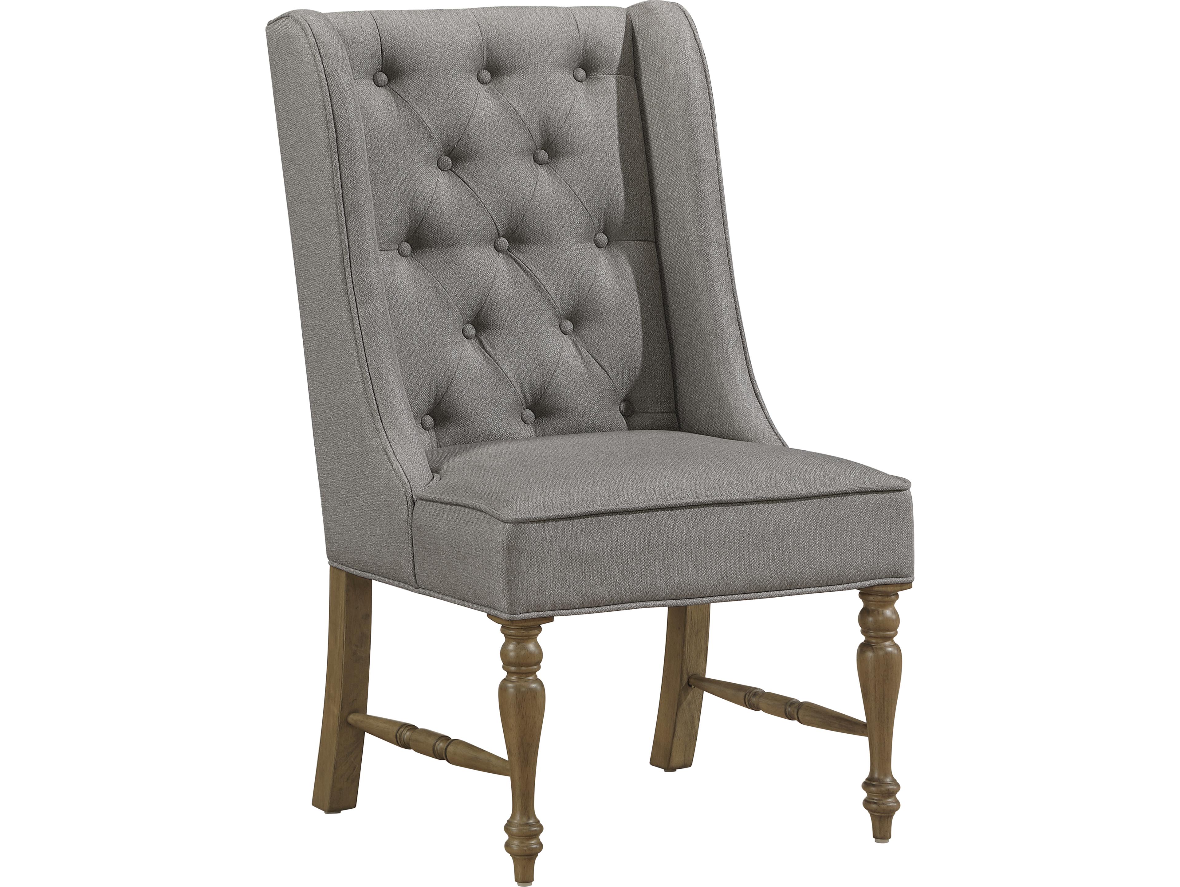Avalon Furniture Rubberwood Brown Upholstered Armless Dining Chair