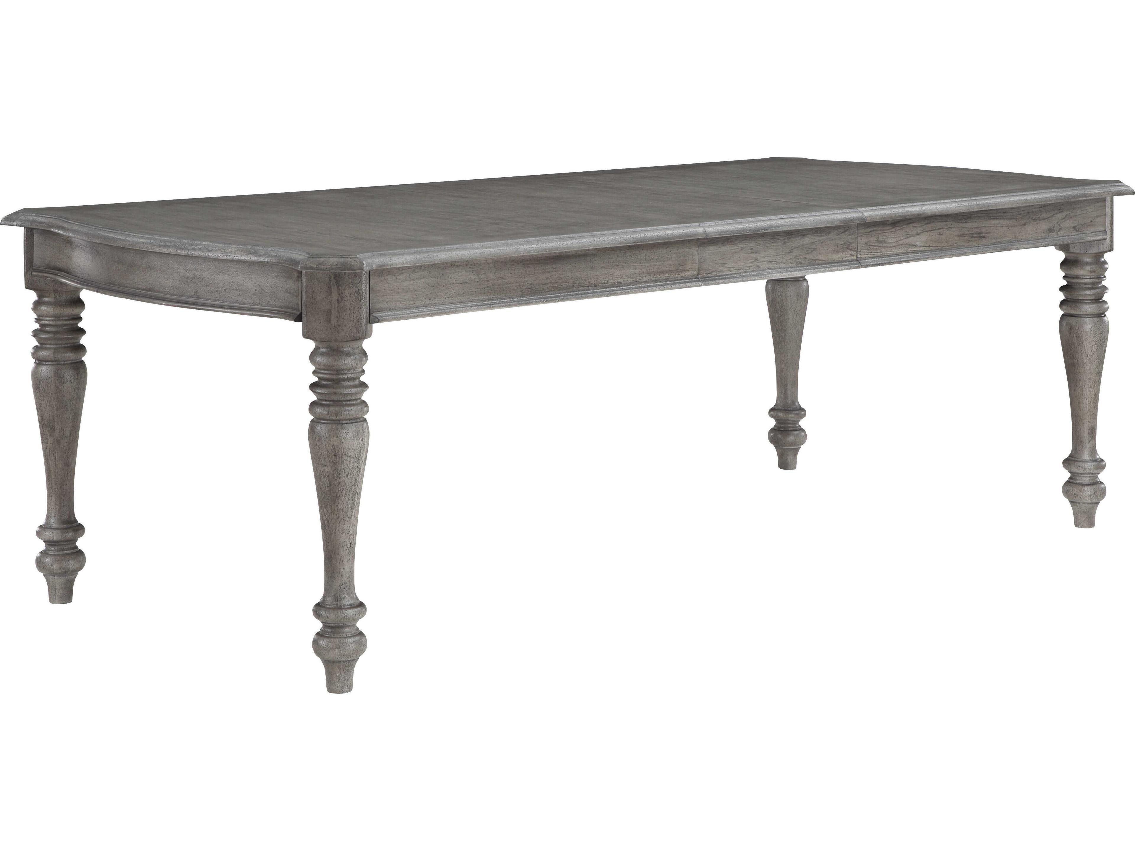 Avalon Furniture Rectangular Wood Sandblasted Gray Dining Table