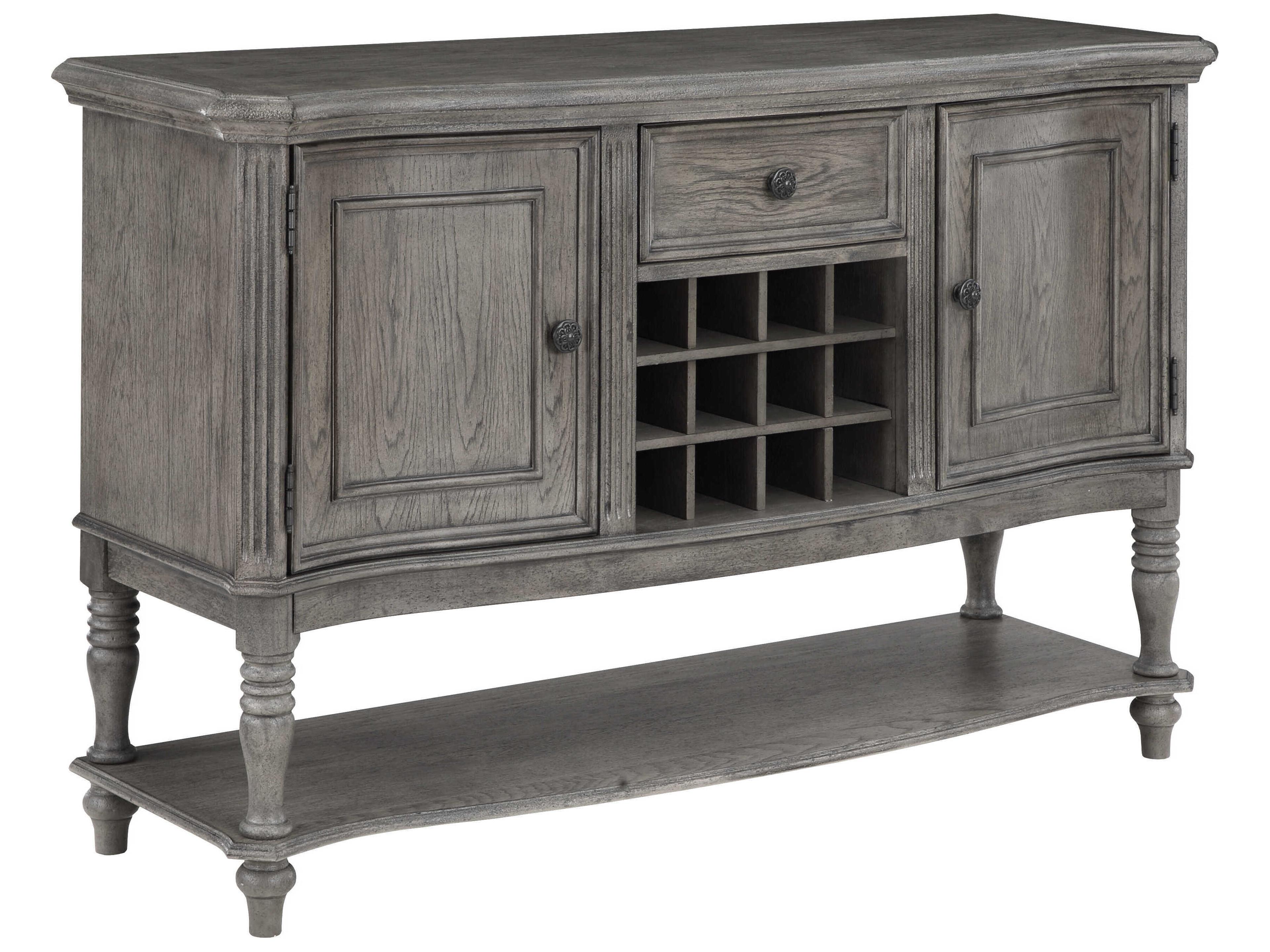 Avalon Furniture 71" Acacia Wood Gray Sideboard