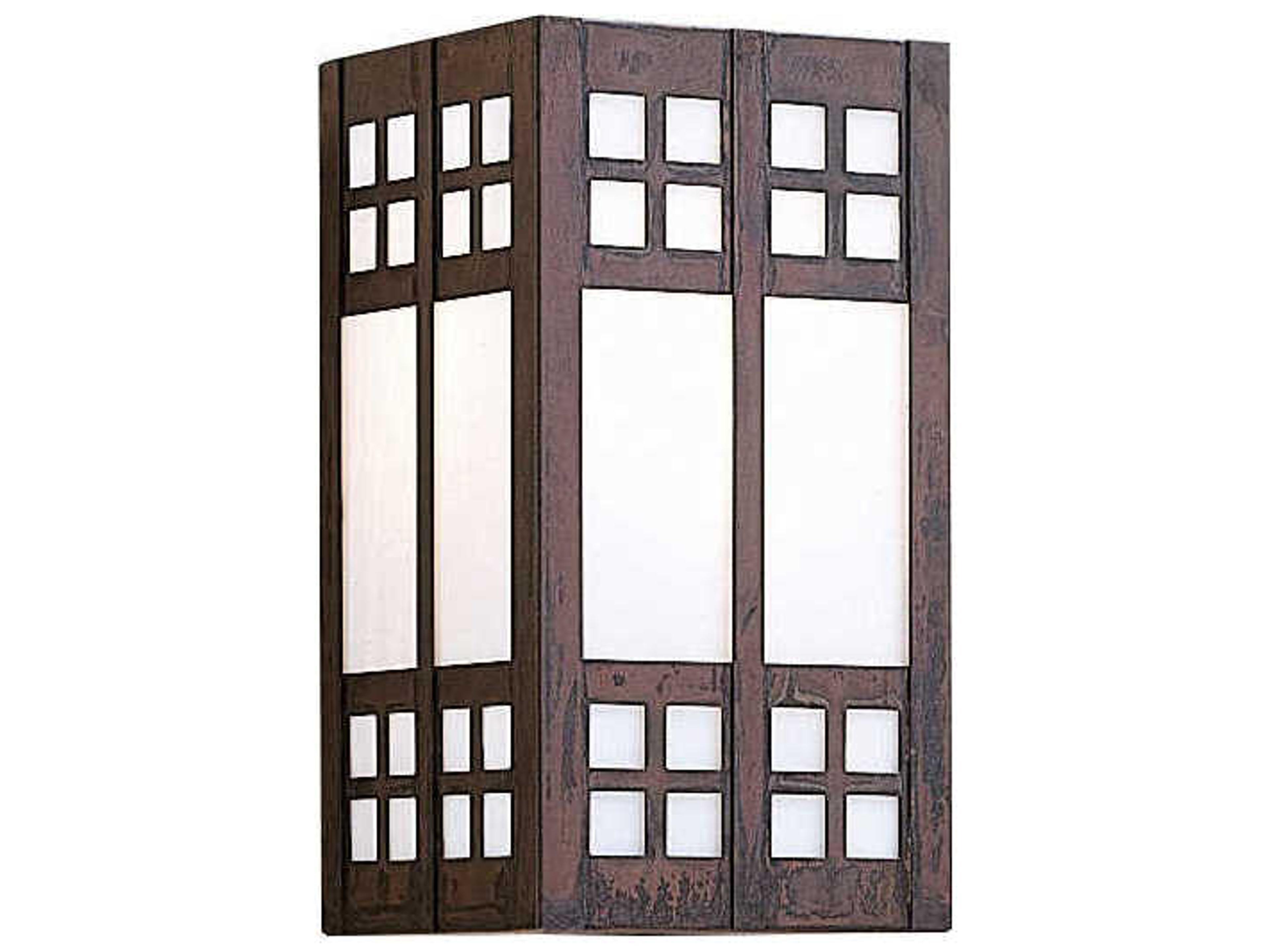 Arroyo Craftsman Glasgow 1-Light Bronze Glass Wall Sconce