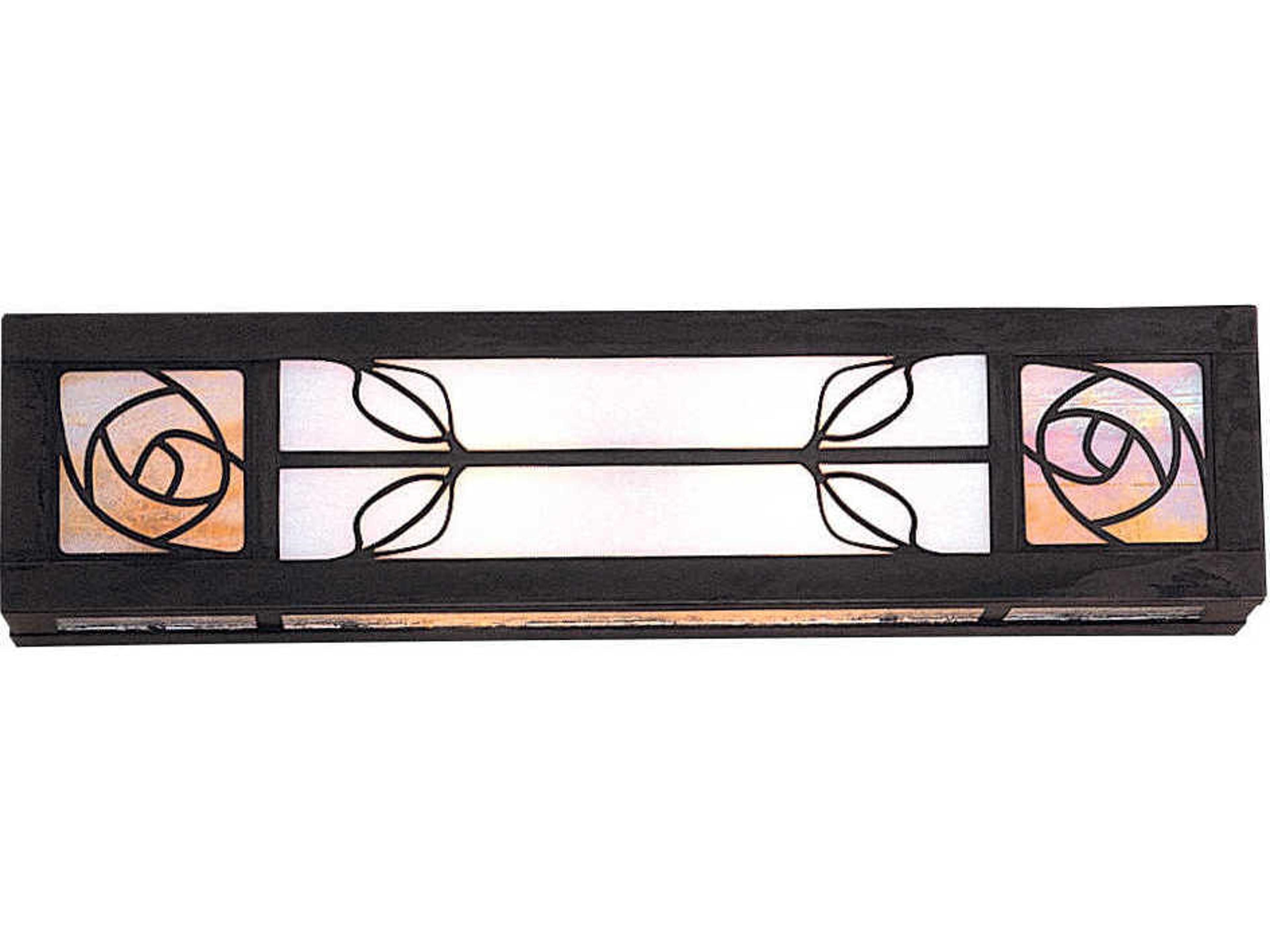 Arroyo Craftsman Saint Clair 2-Light Gray Glass Vanity Light