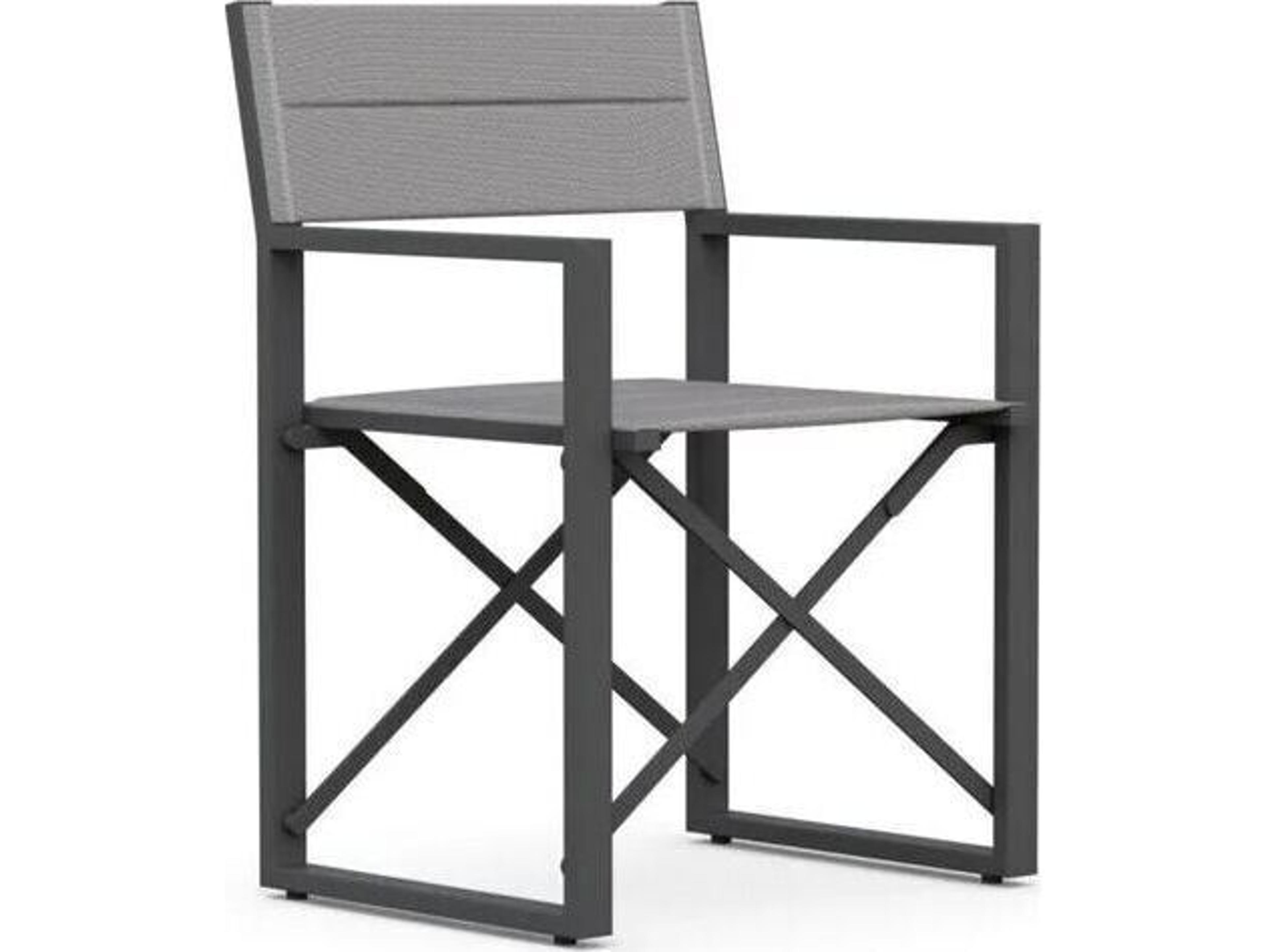 Azzurro Living Amalfi Aluminum Sling Dining Chair Set of 4