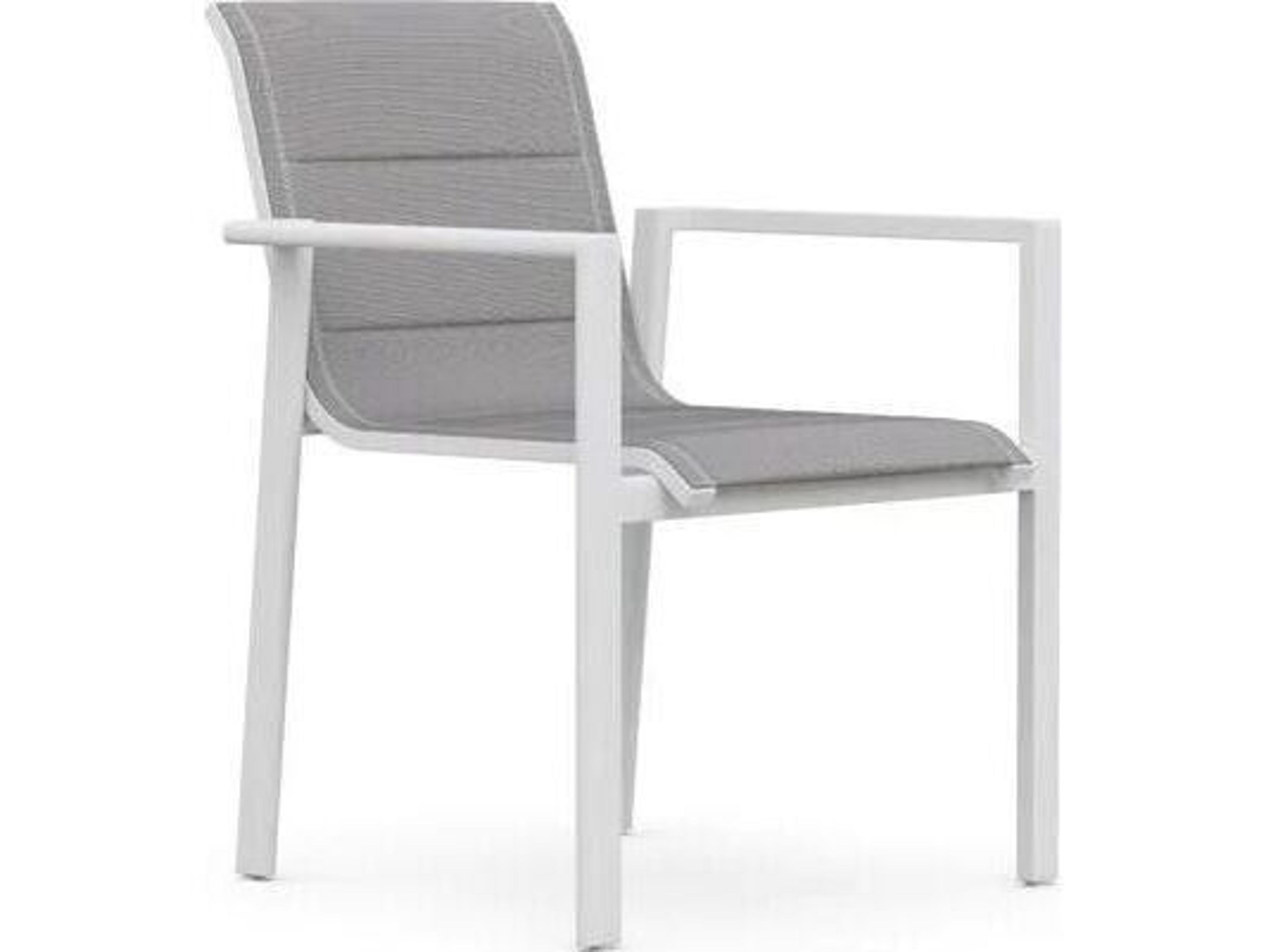 Azzurro Living Amalfi Aluminum Sling Dining Chair Set of 4