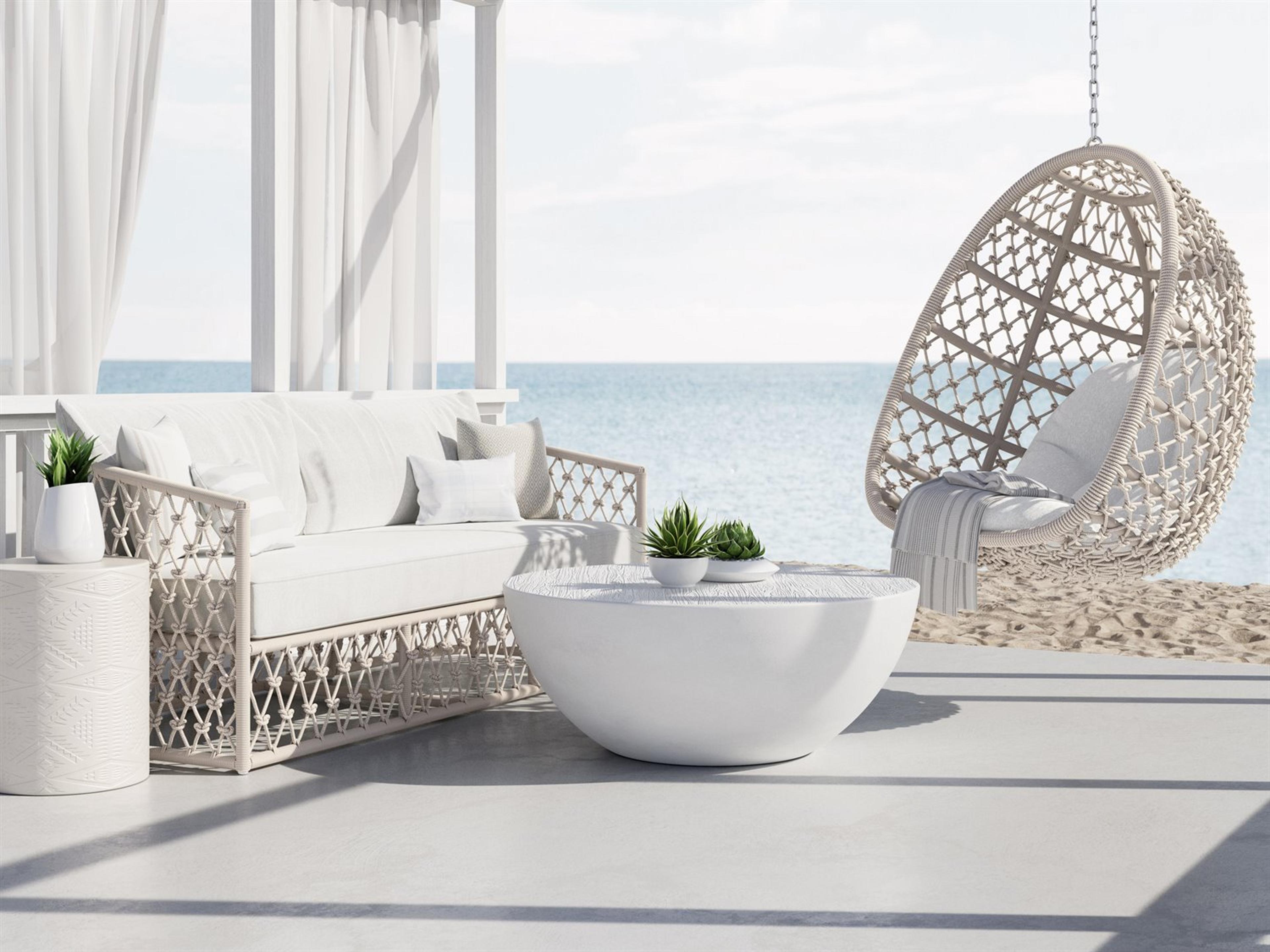 Azzurro Living Amelia White Rope Patio Lounge Set