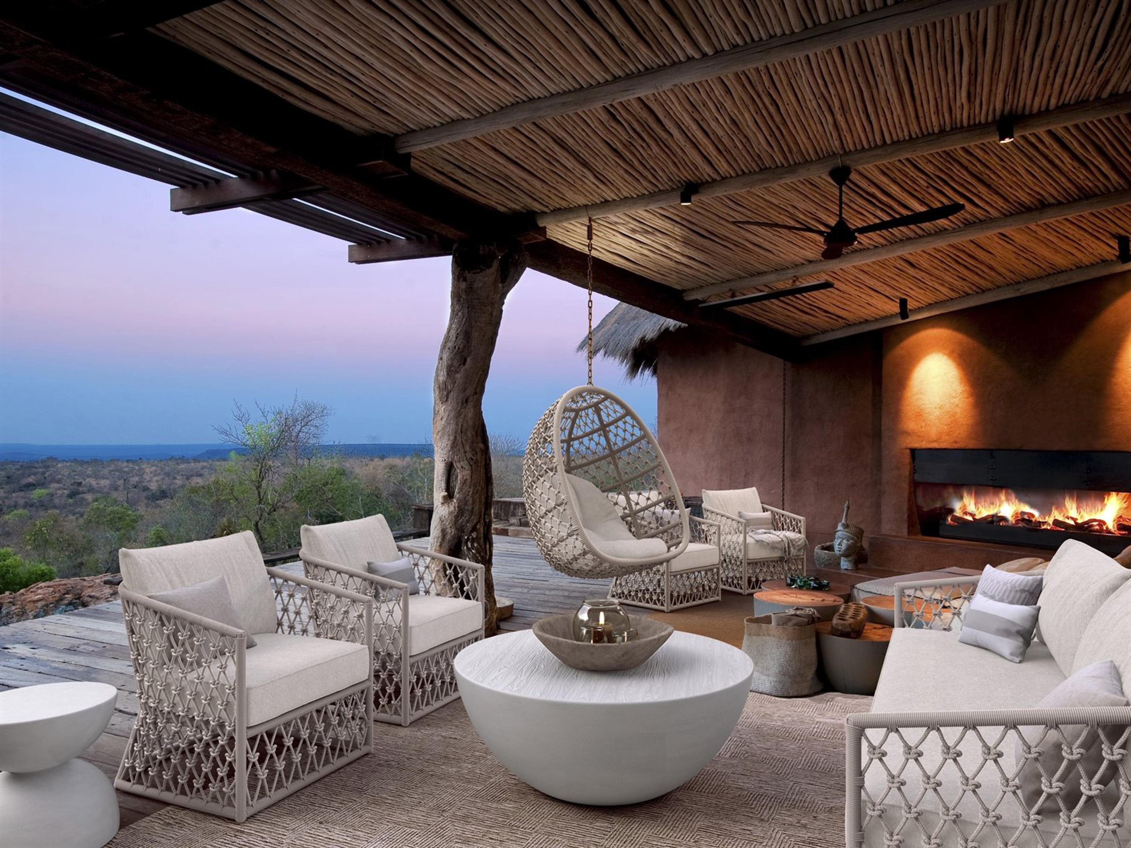 Azzurro Living Amelia White Rope Patio Lounge Set