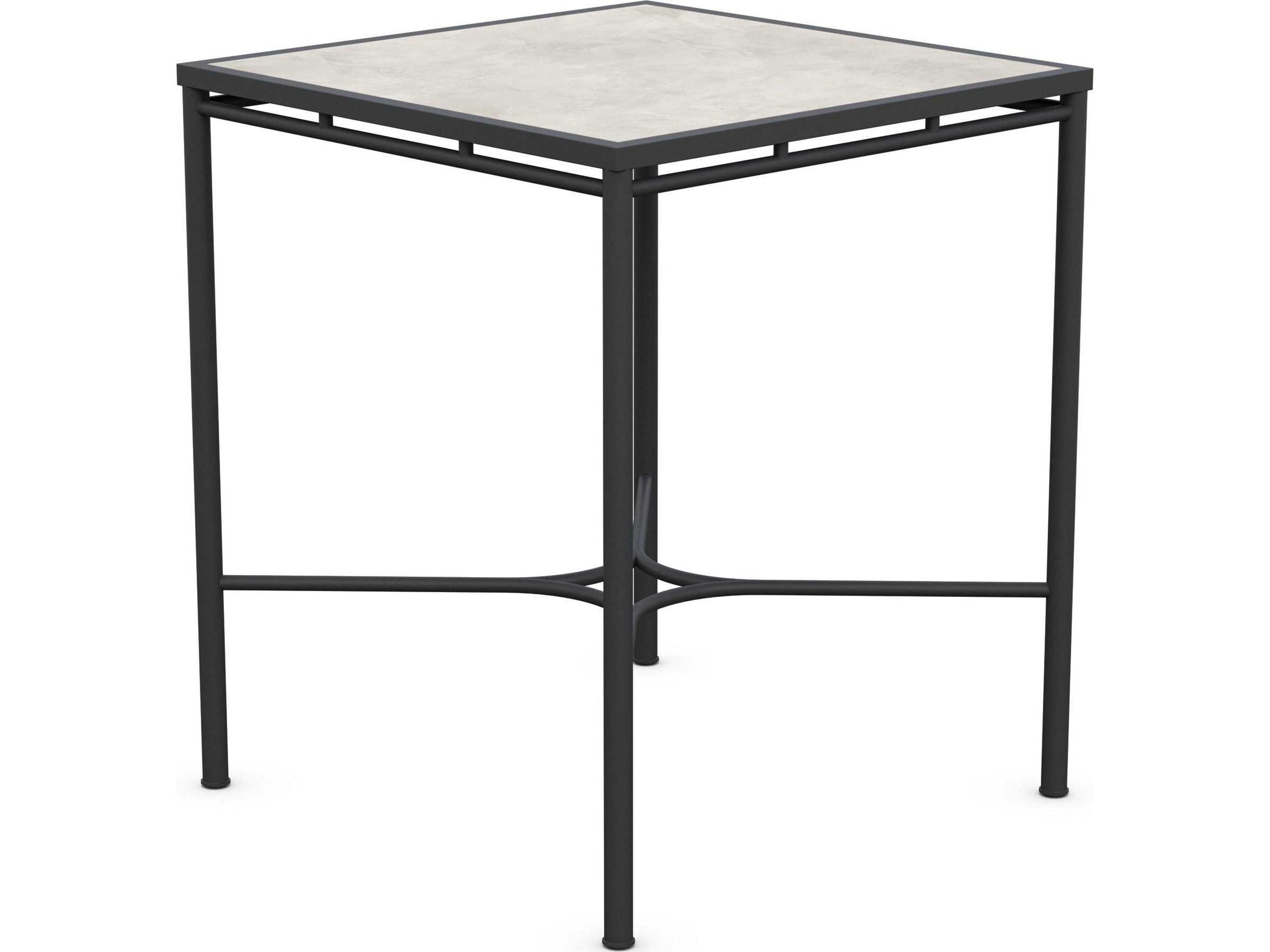 Azzurro Living Athens Noir Wrought Iron Square Bar Table