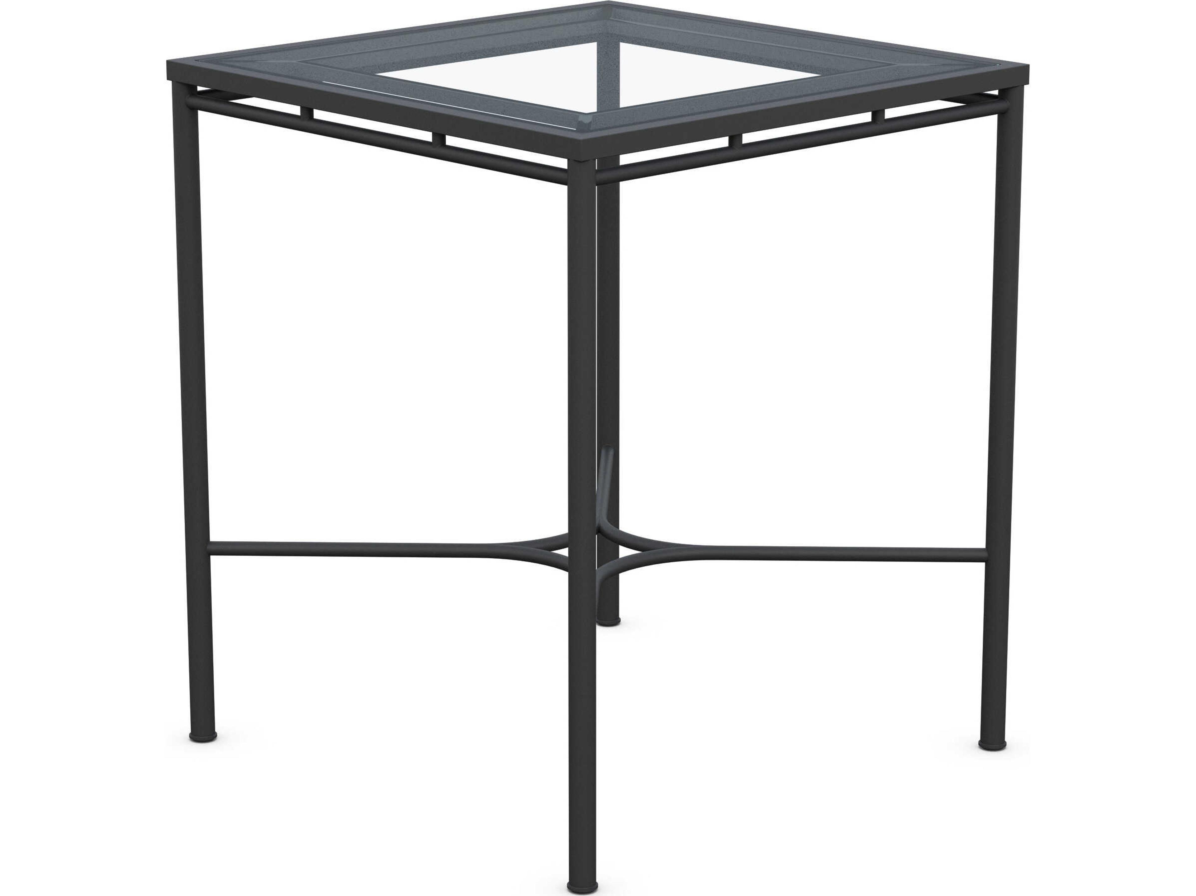 Azzurro Living Athens Noir Wrought Iron Square Bar Table