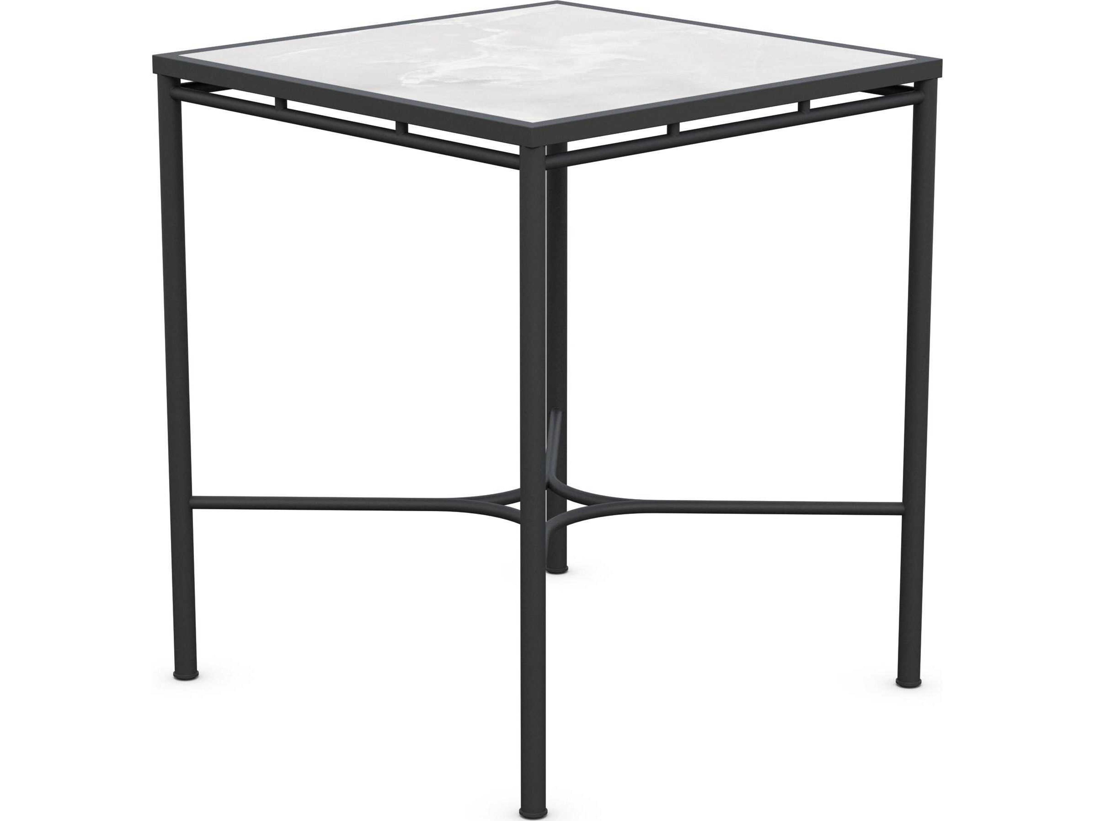 Azzurro Living Athens Noir Wrought Iron Square Bar Table