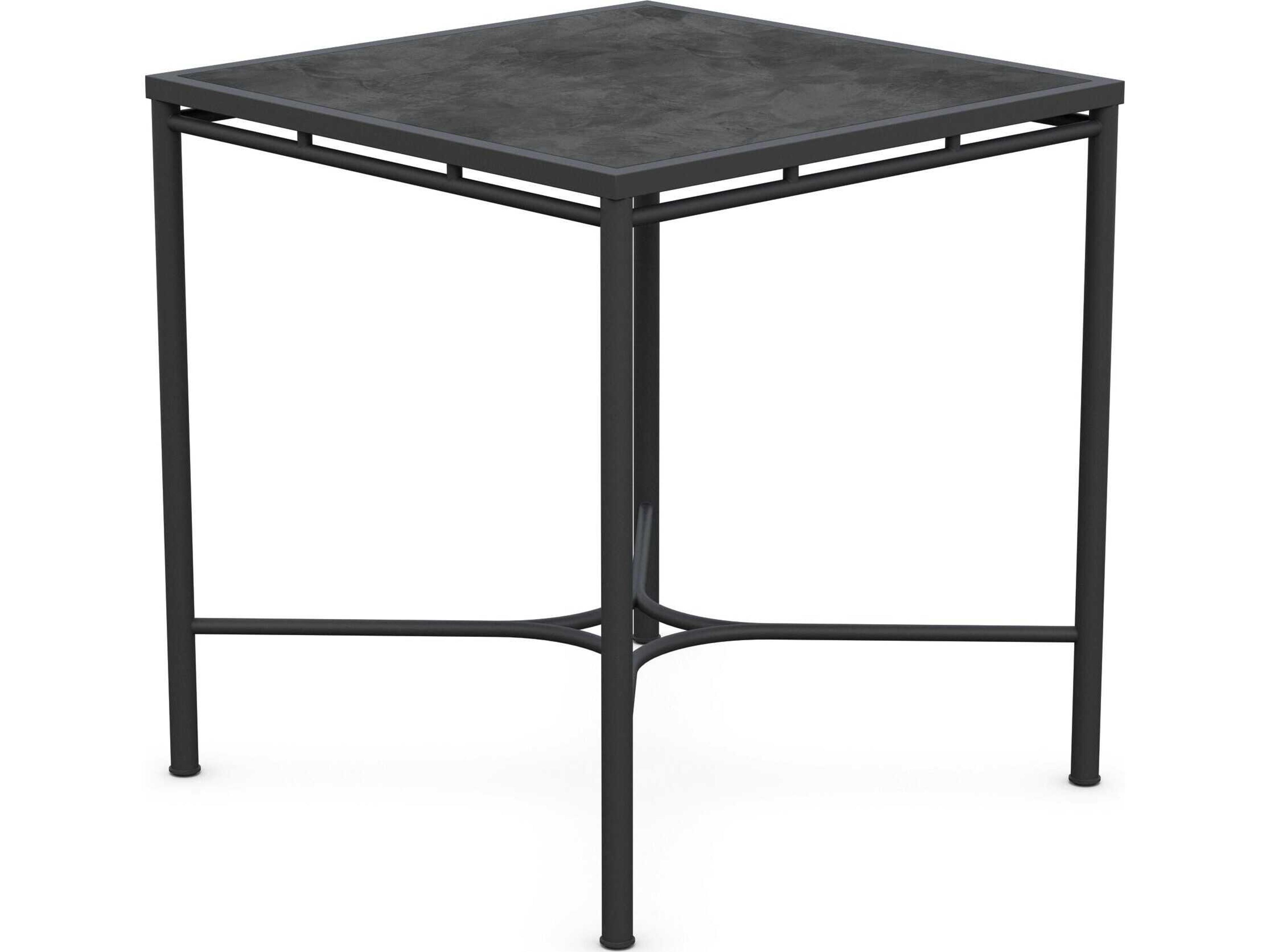 Azzurro Living Athens Noir Wrought Iron Square Counter Table