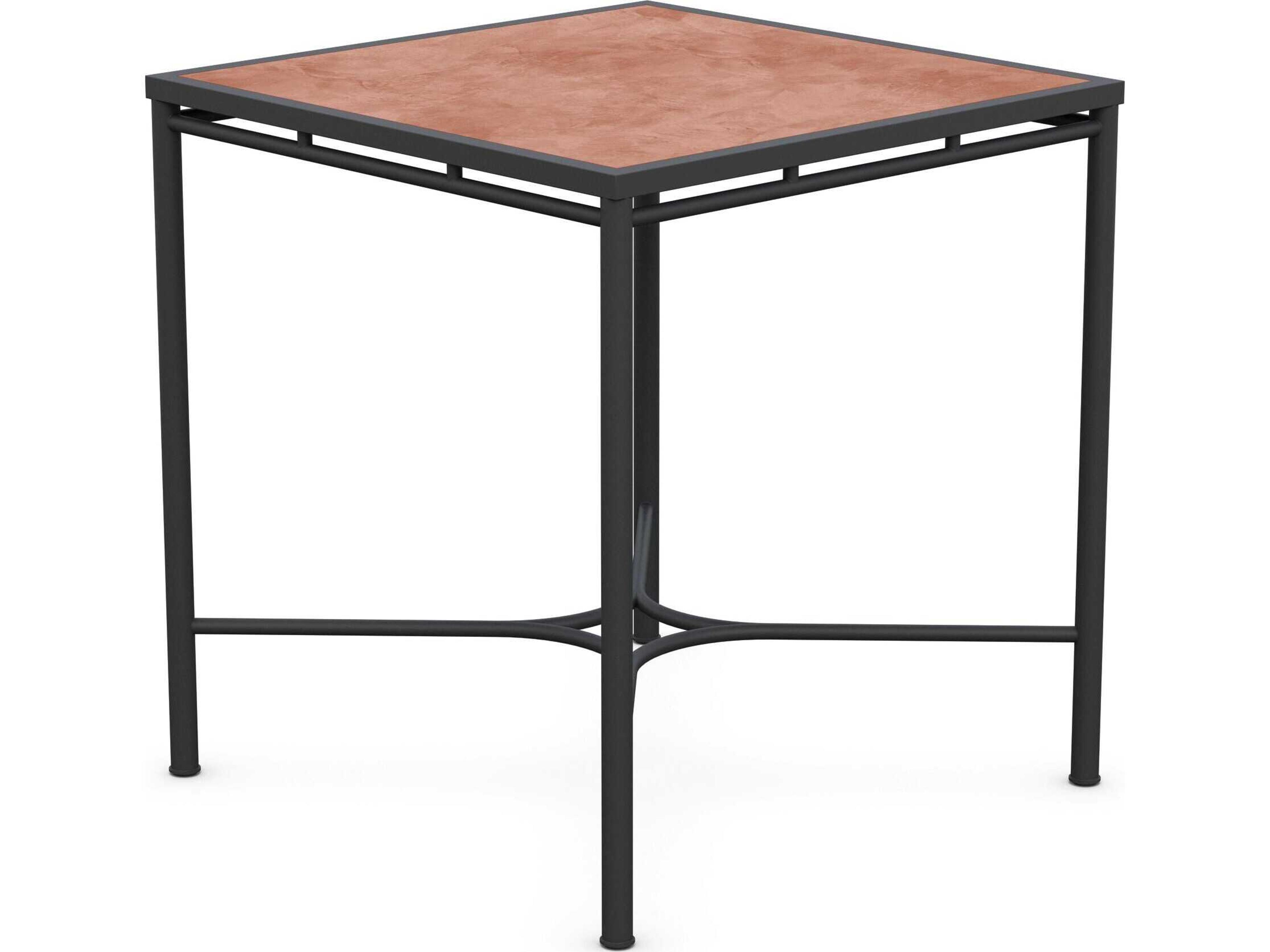 Azzurro Living Athens Noir Wrought Iron Square Counter Table