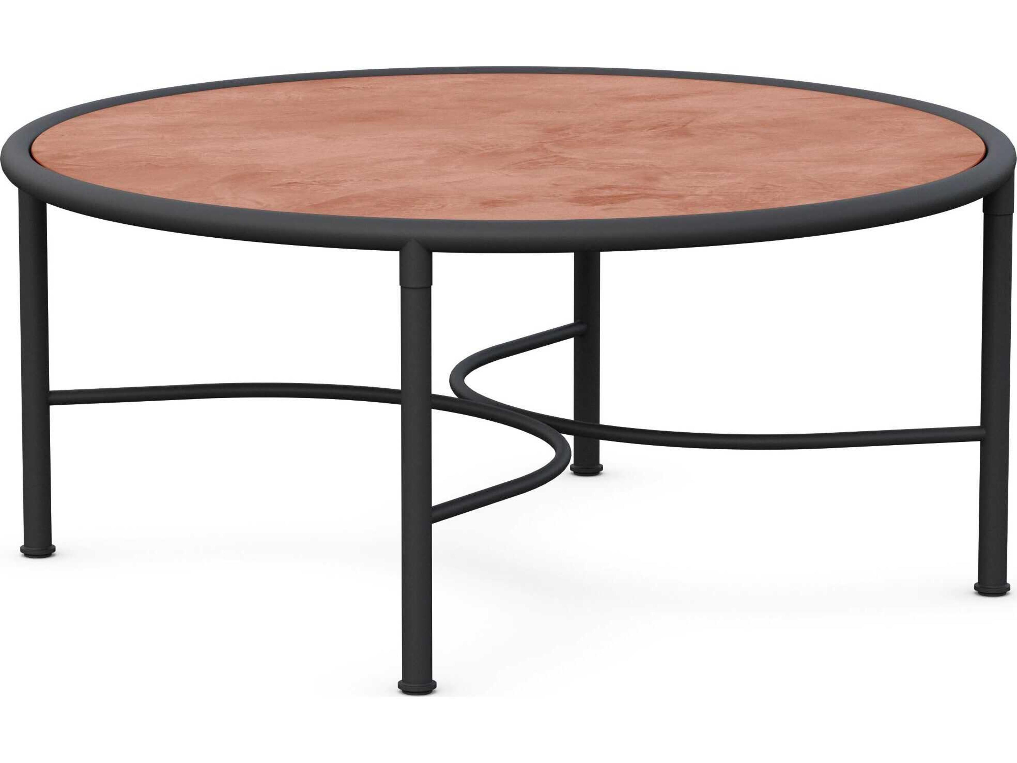 Azzurro Living Athens Noir Wrought Iron Round Coffee Table