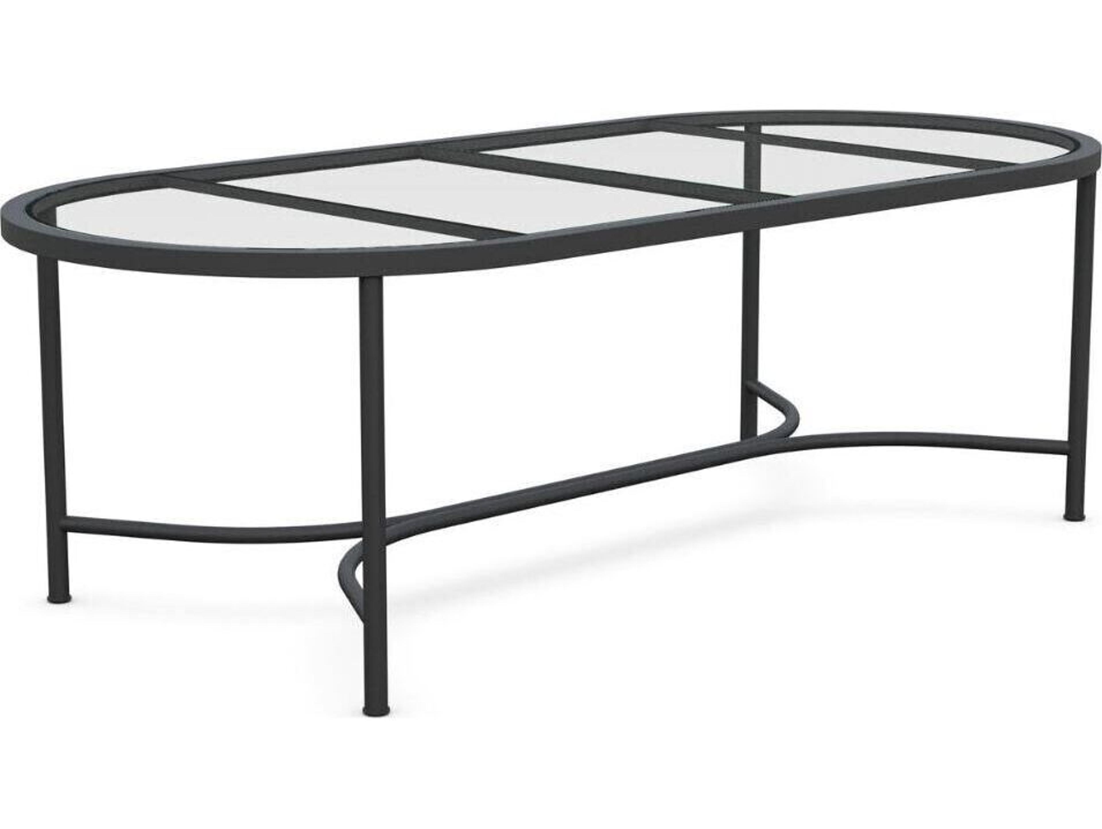 Azzurro Living Athens 96" Oval Dining Table Wrought Iron Table Base Only