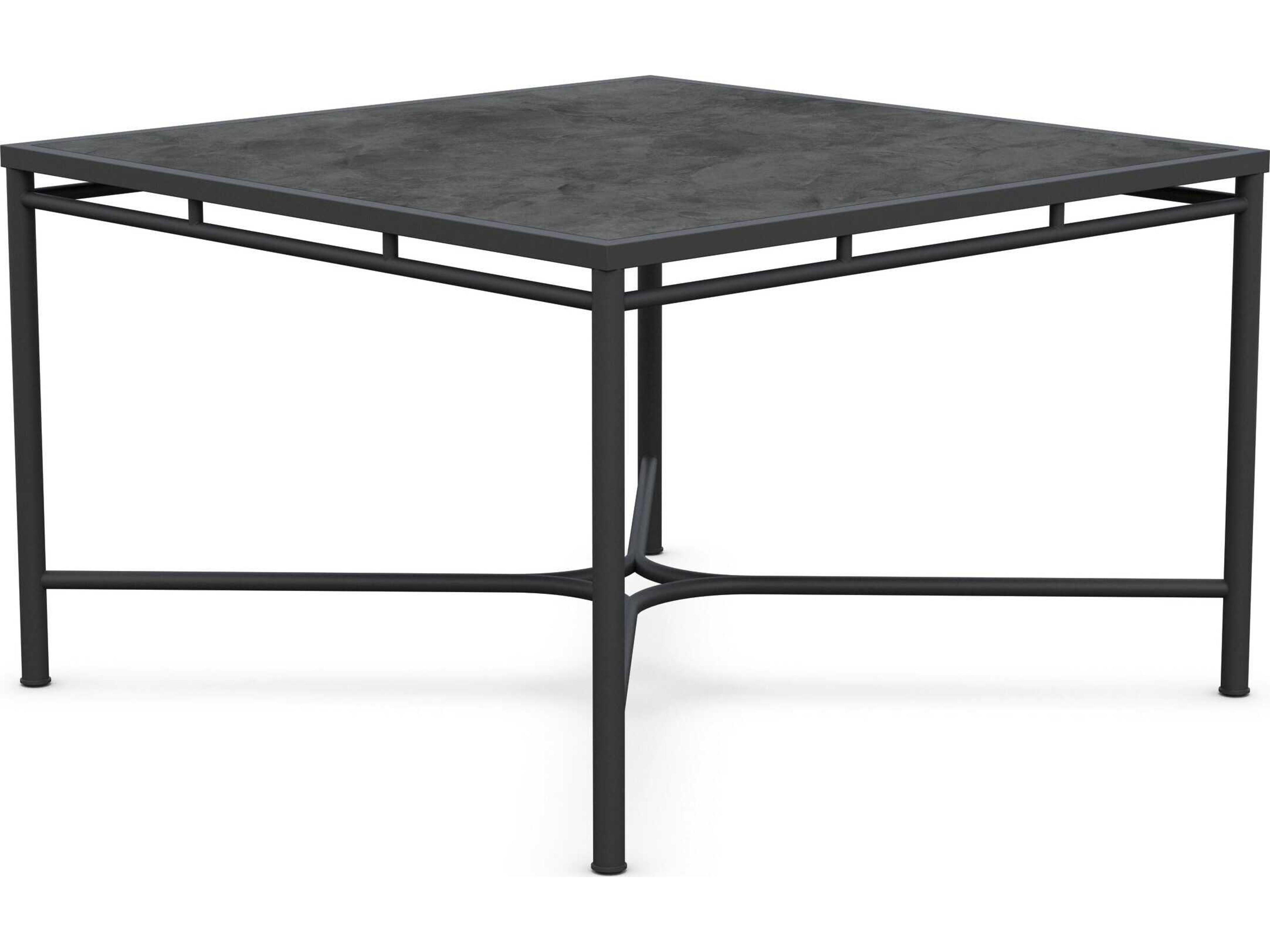 Azzurro Living Athens Noir Wrought Iron Square Dining Table