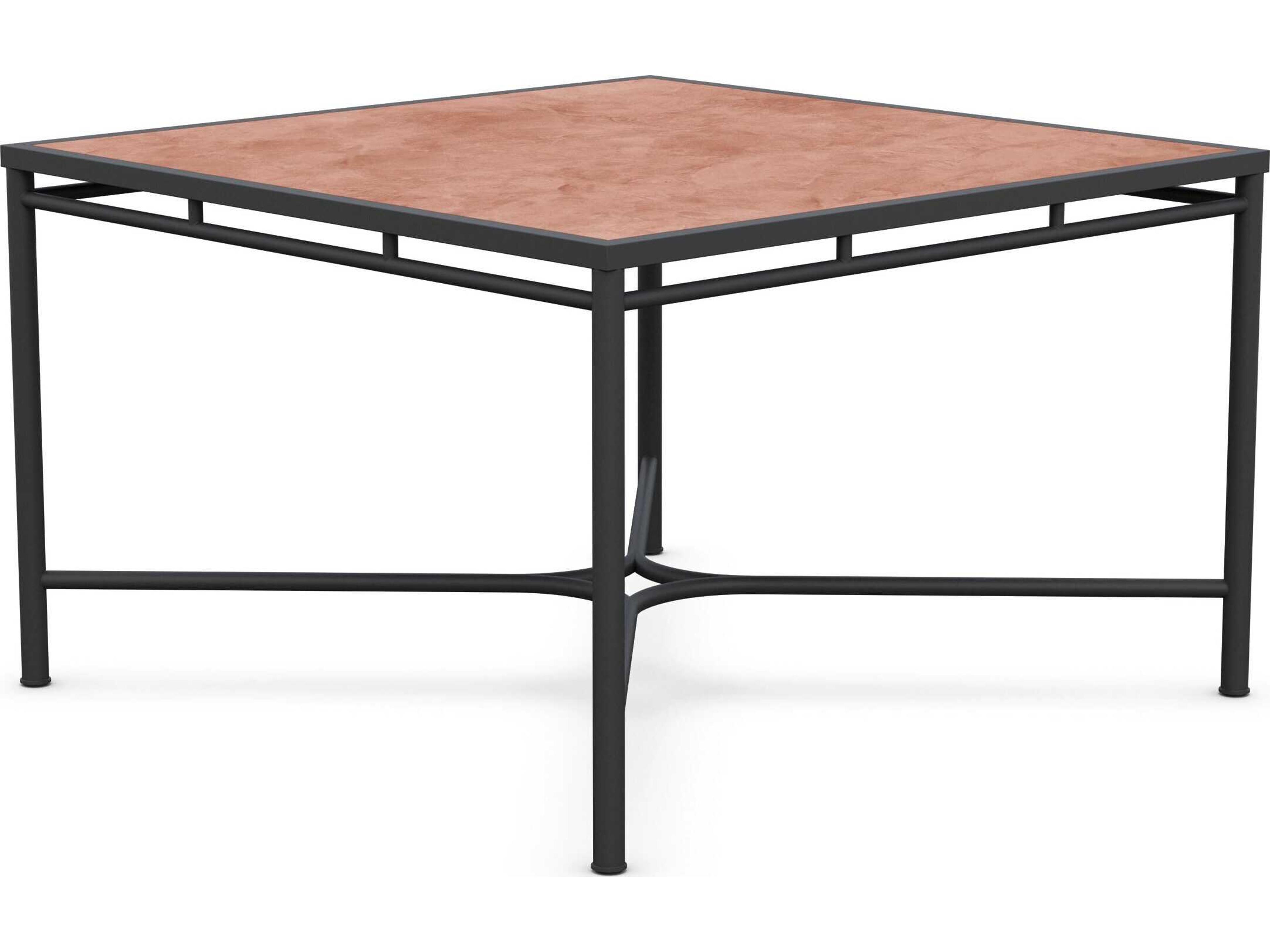 Azzurro Living Athens Noir Wrought Iron Square Dining Table