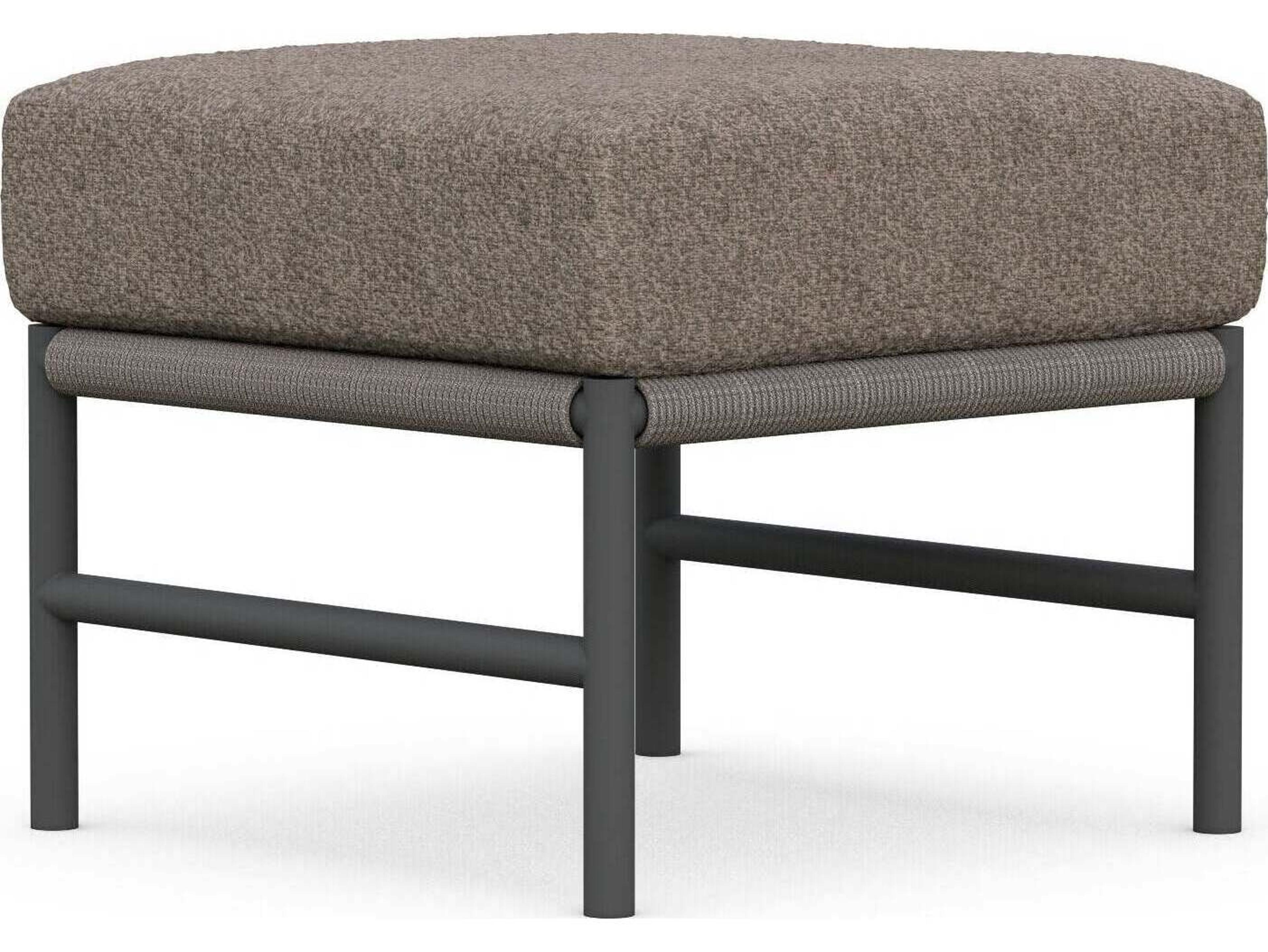 Avalon Aluminum Cushion Ottoman