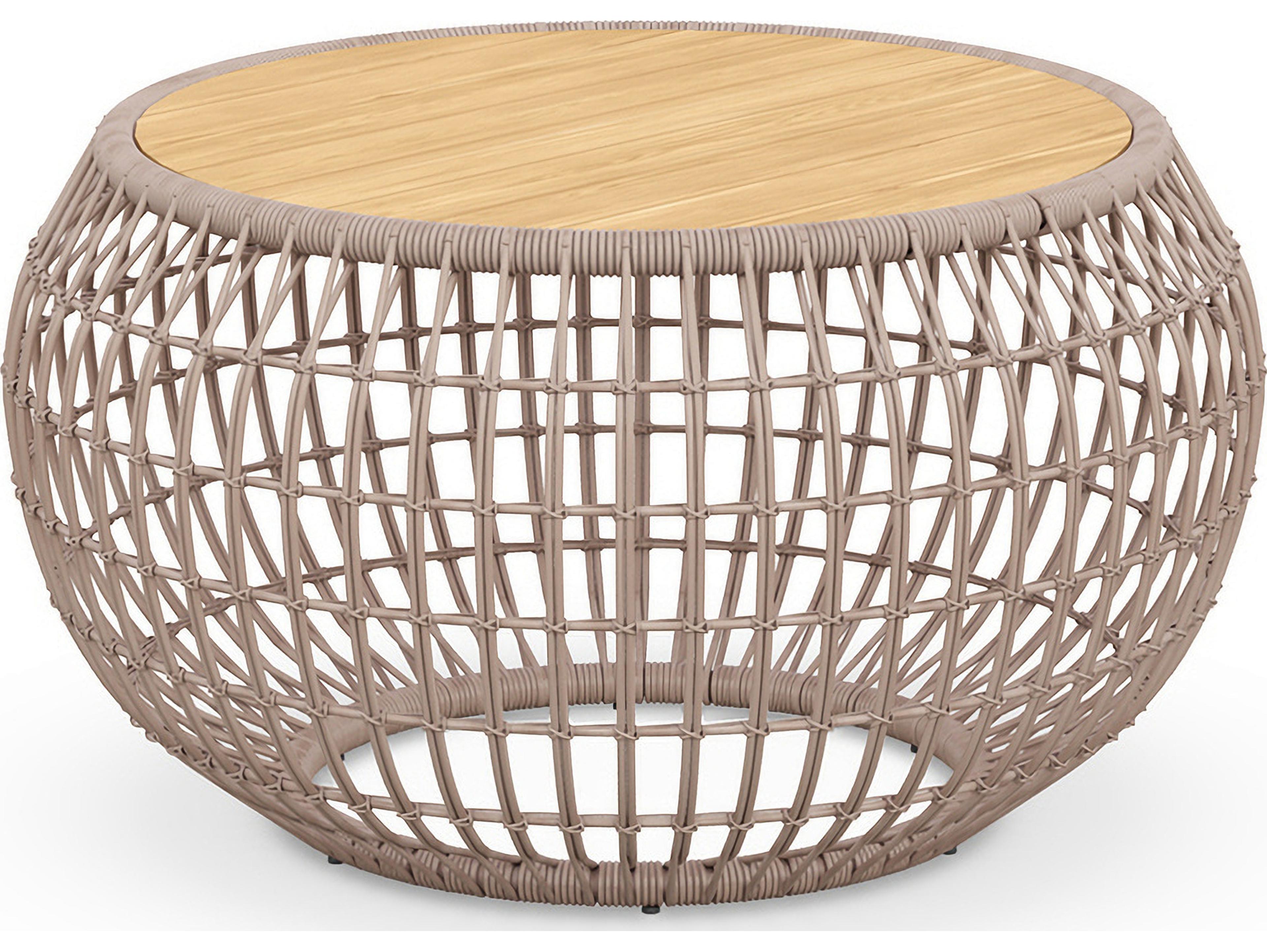 Azzurro Living Barcelona Aluminum Round Coffee Table