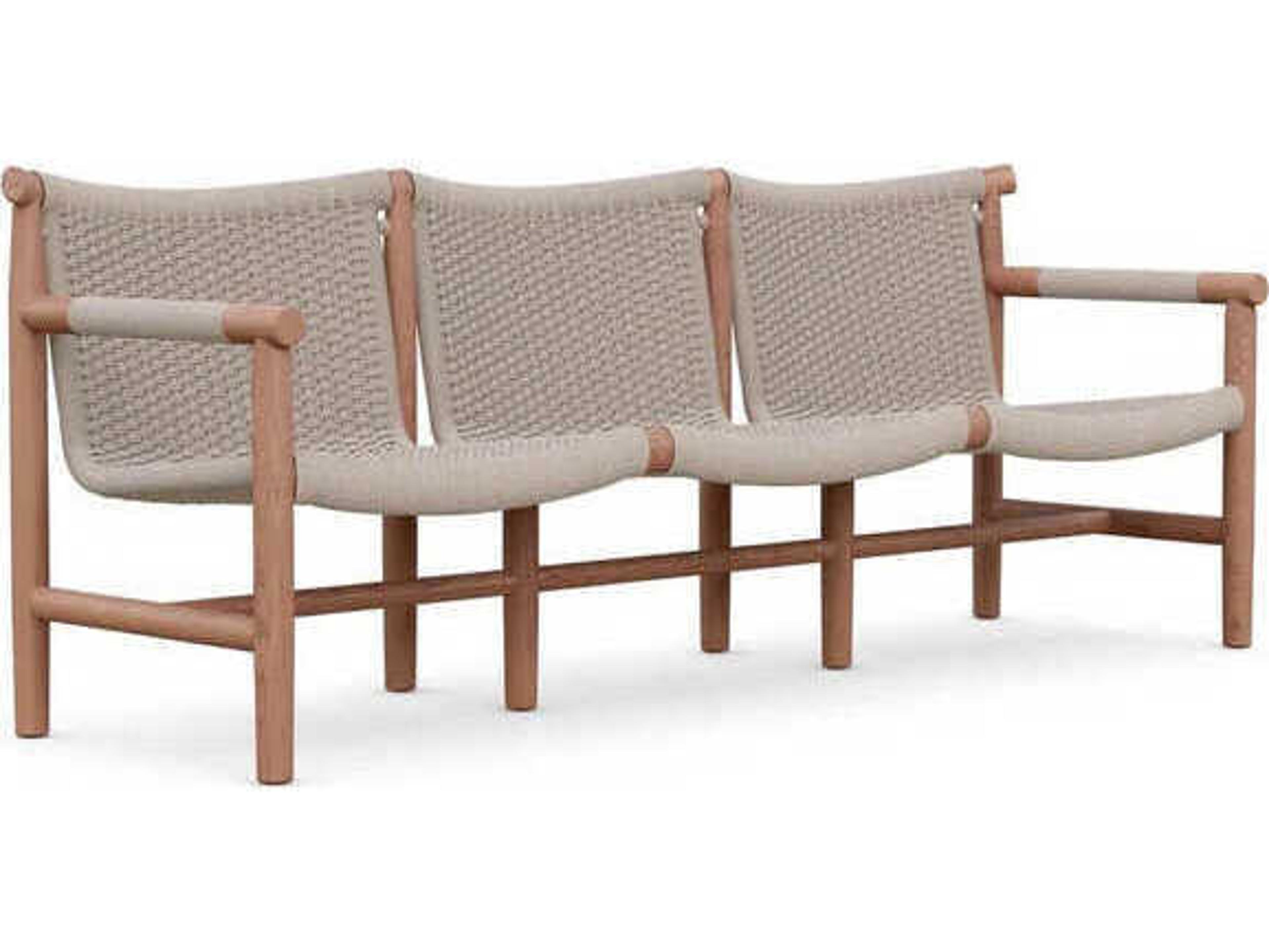 Azzurro Living Boca Natural Teak Rope Sofa