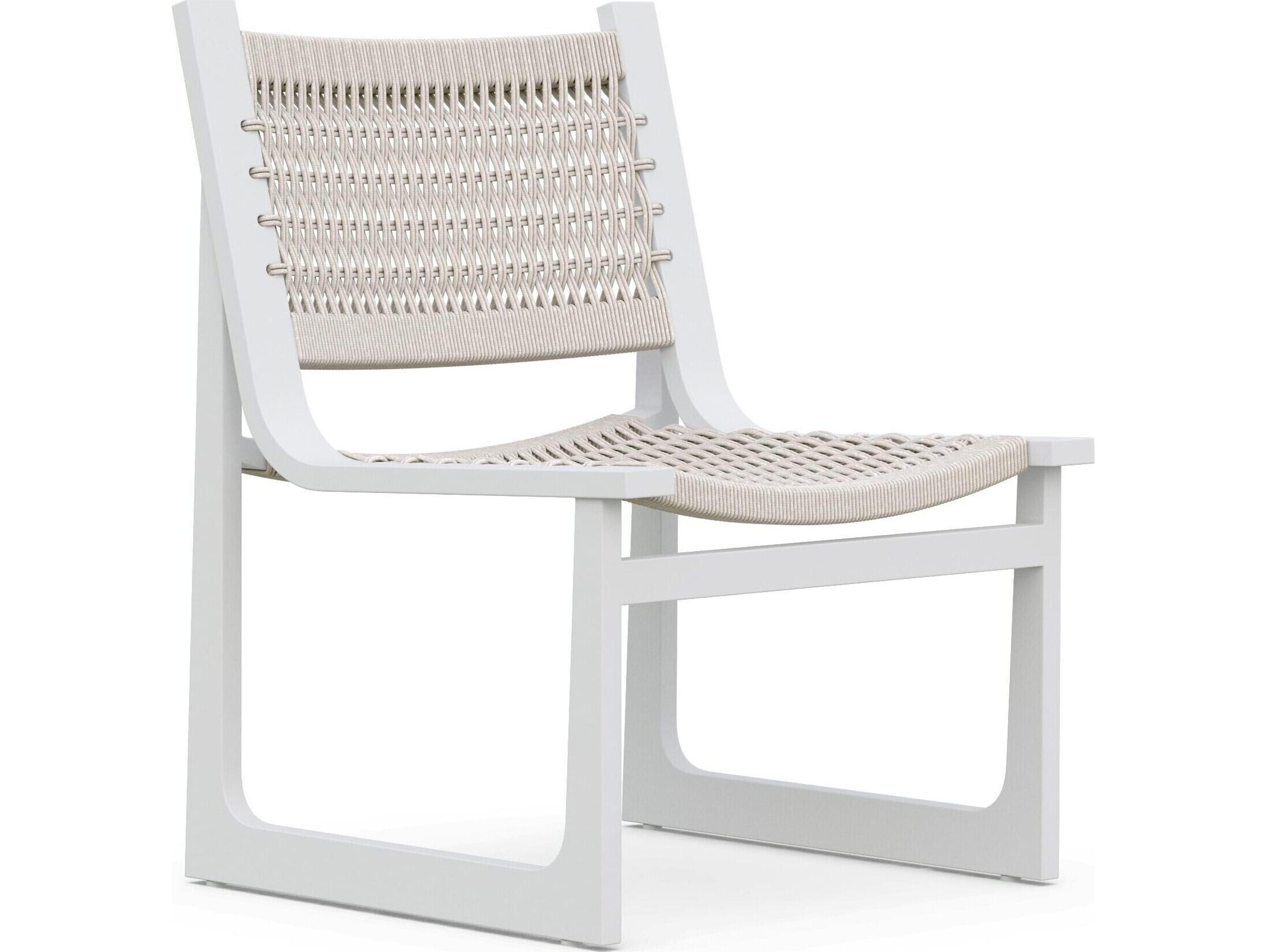 Azzurro Living Cozumel Aluminum Wicker Dining Chair Set of 2