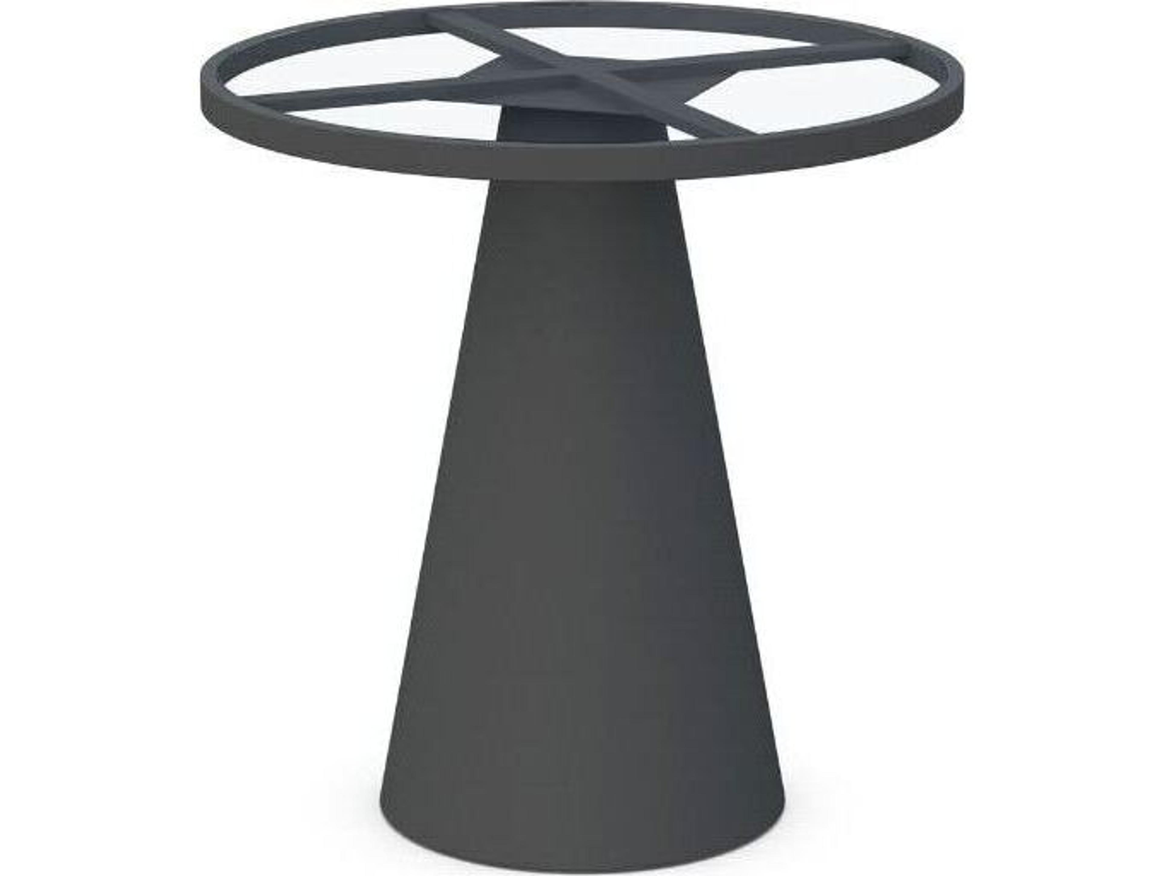 Azzurro Living Leon Counter Table Charcoal Aluminum Table Base Only