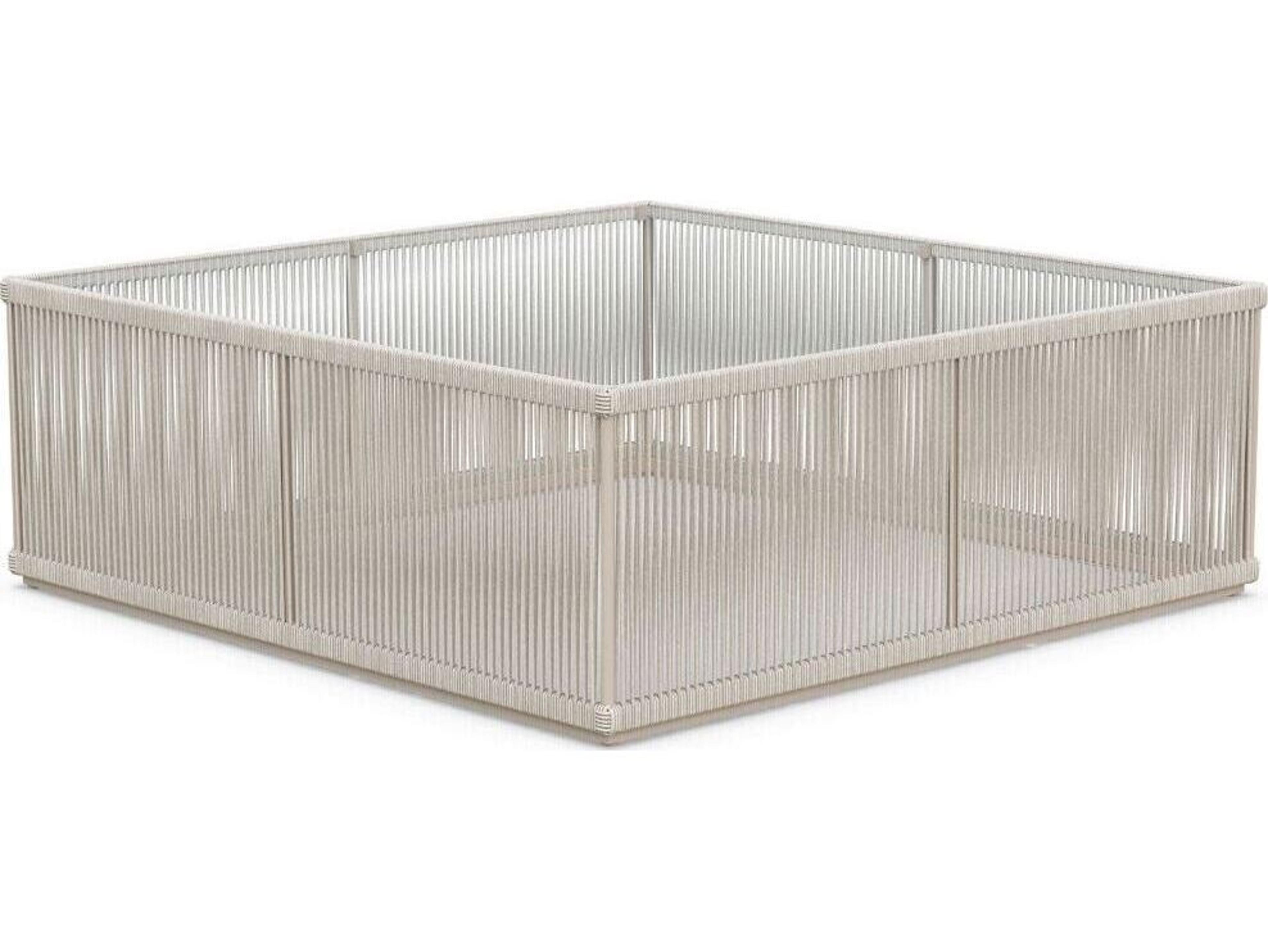 Azzurro Living Malta Square Coffee Table Aluminum Table Base Only