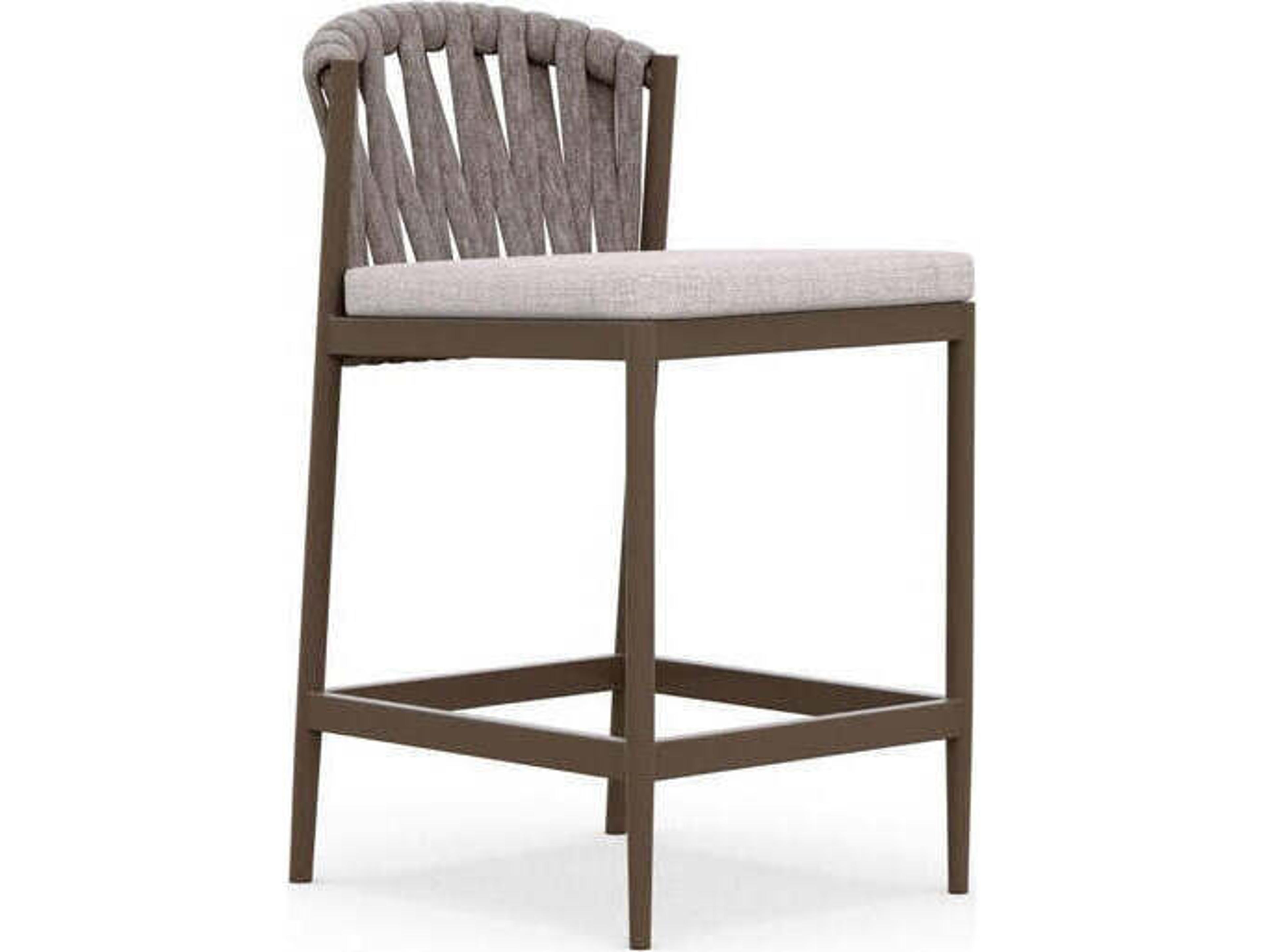 Azzurro Living Maui Aluminum Rope Counter Stool