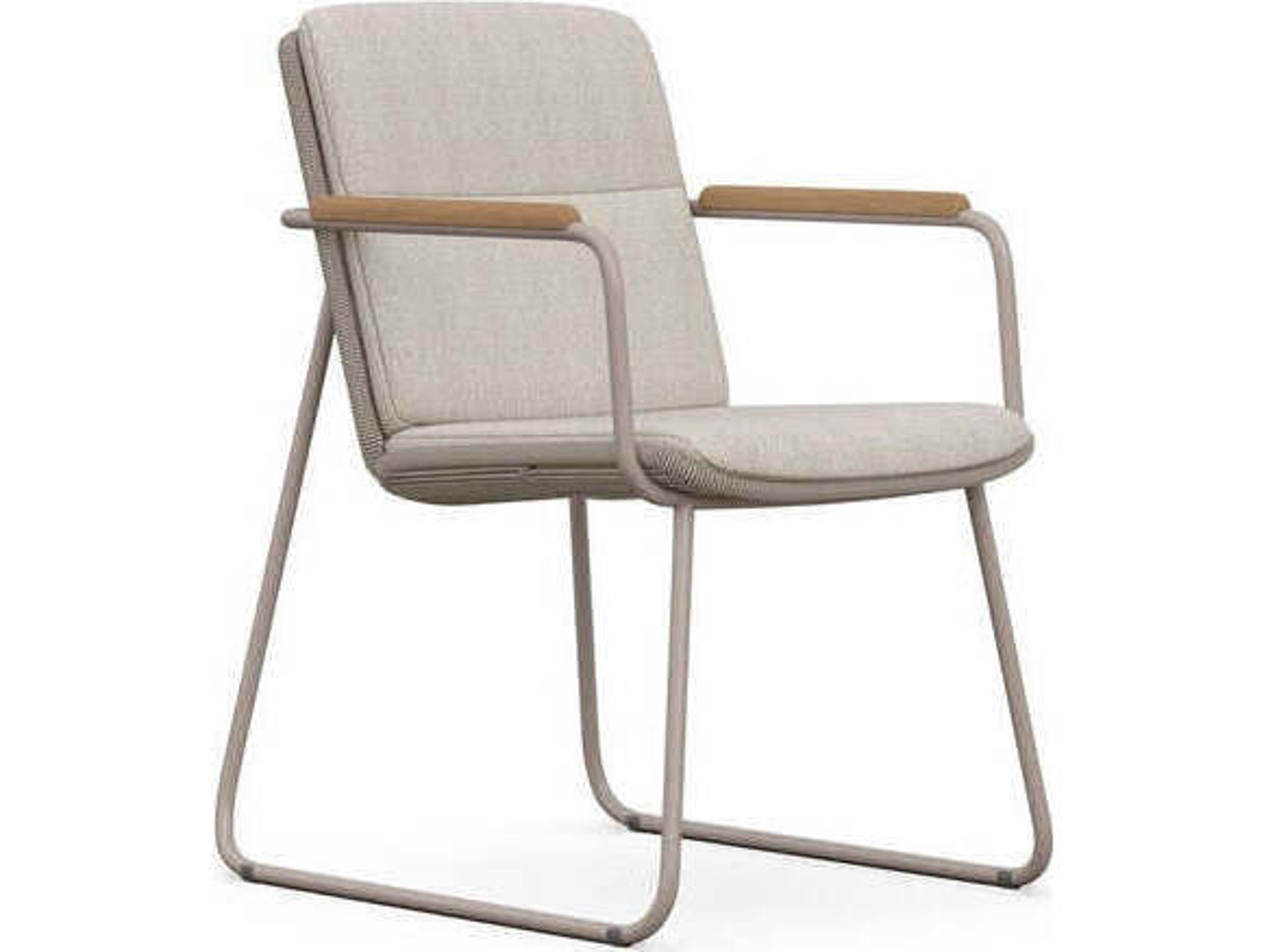 Azzurro Living Paros Aluminum Cushion Dining Chair Set of 2