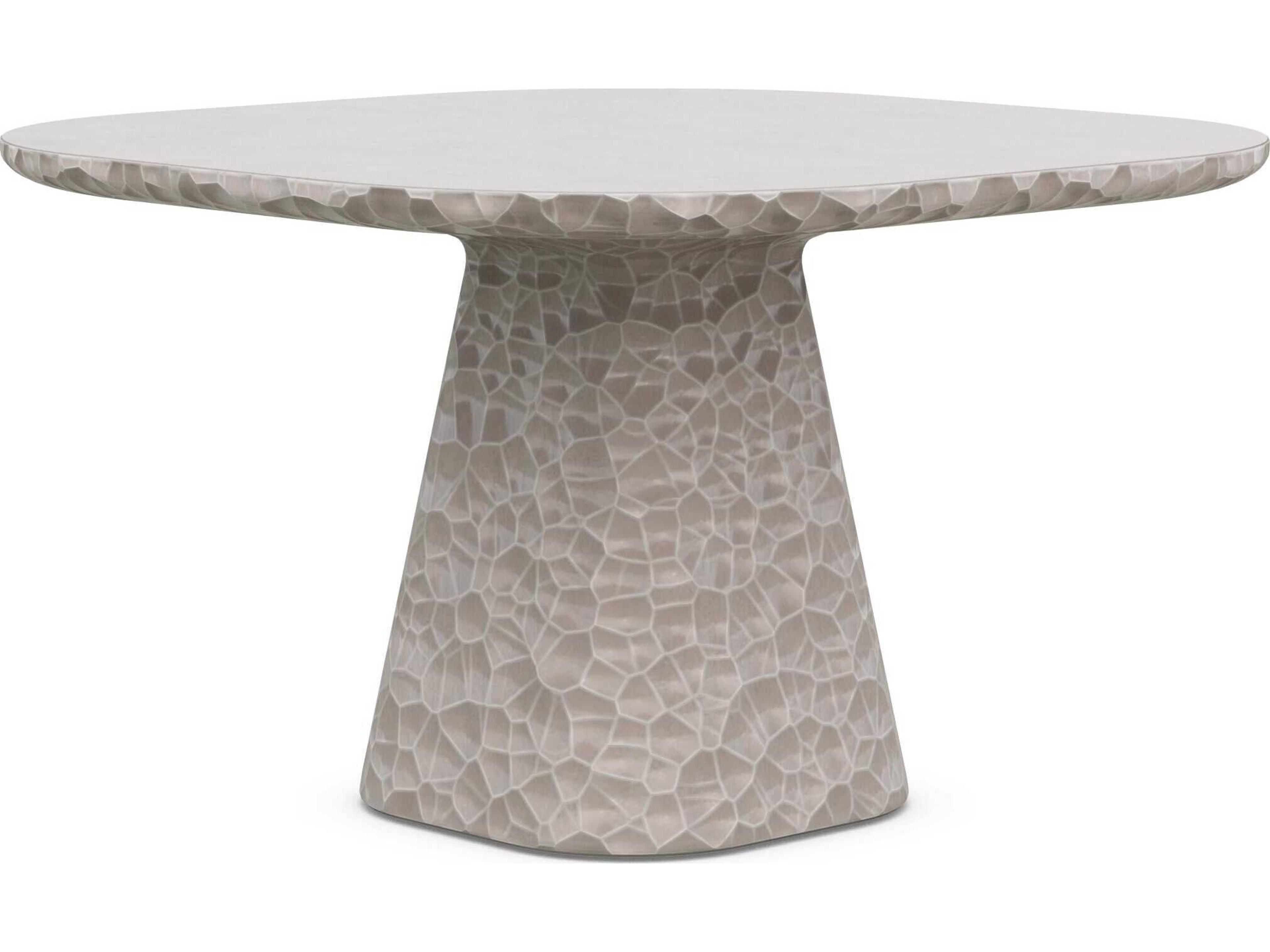 Azzurro Living Panama Oat Concrete Square Dining Table