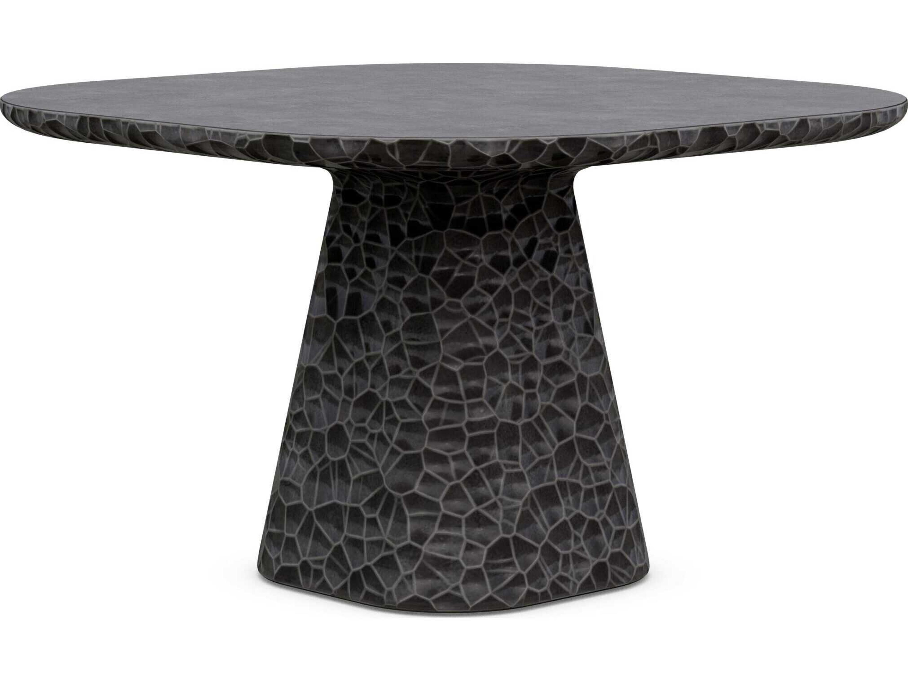 Azzurro Living Panama Coal Concrete Square Dining Table