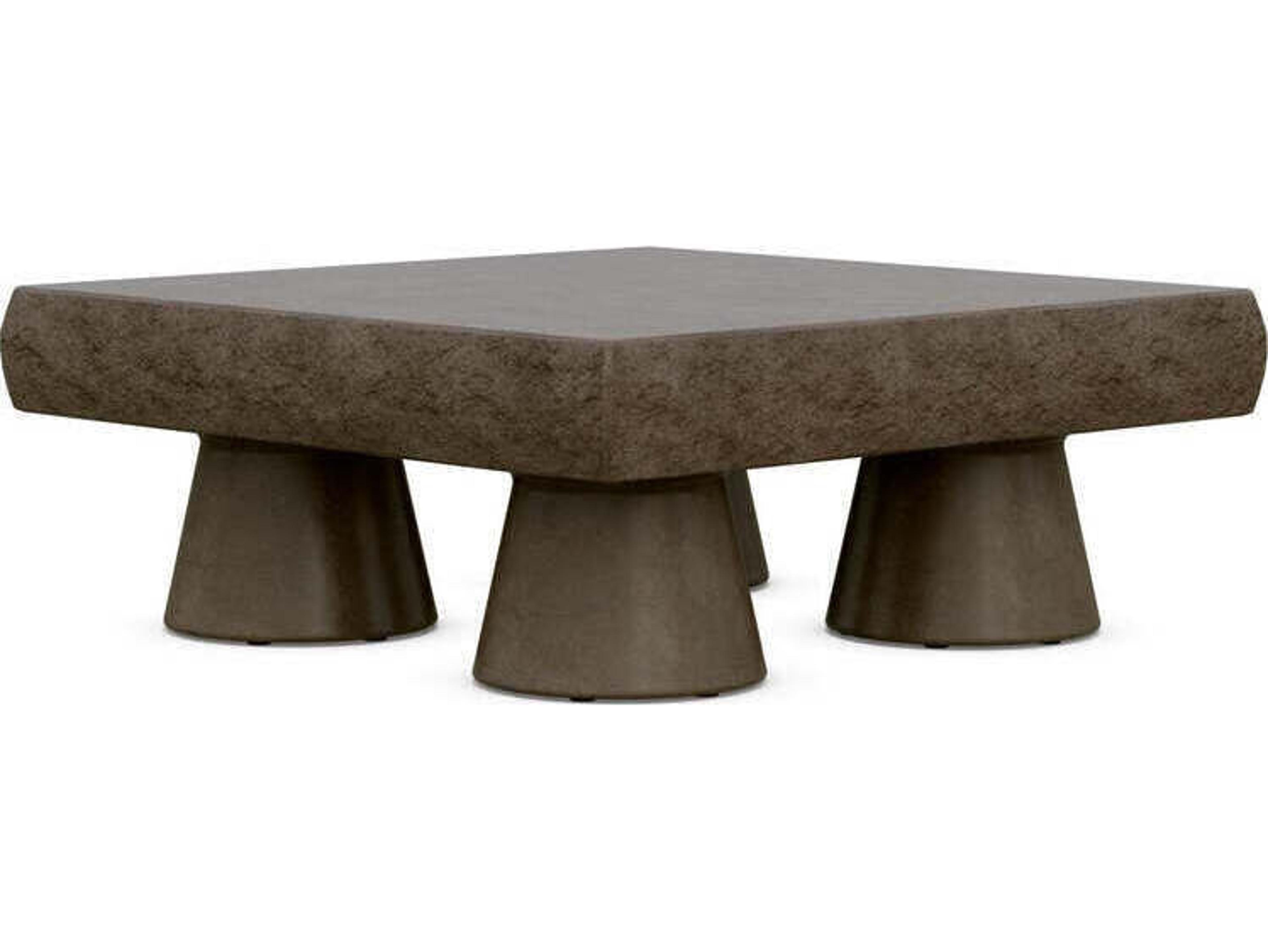 Azzurro Living Pensacola Concrete Umber Rectangular Coffee Table