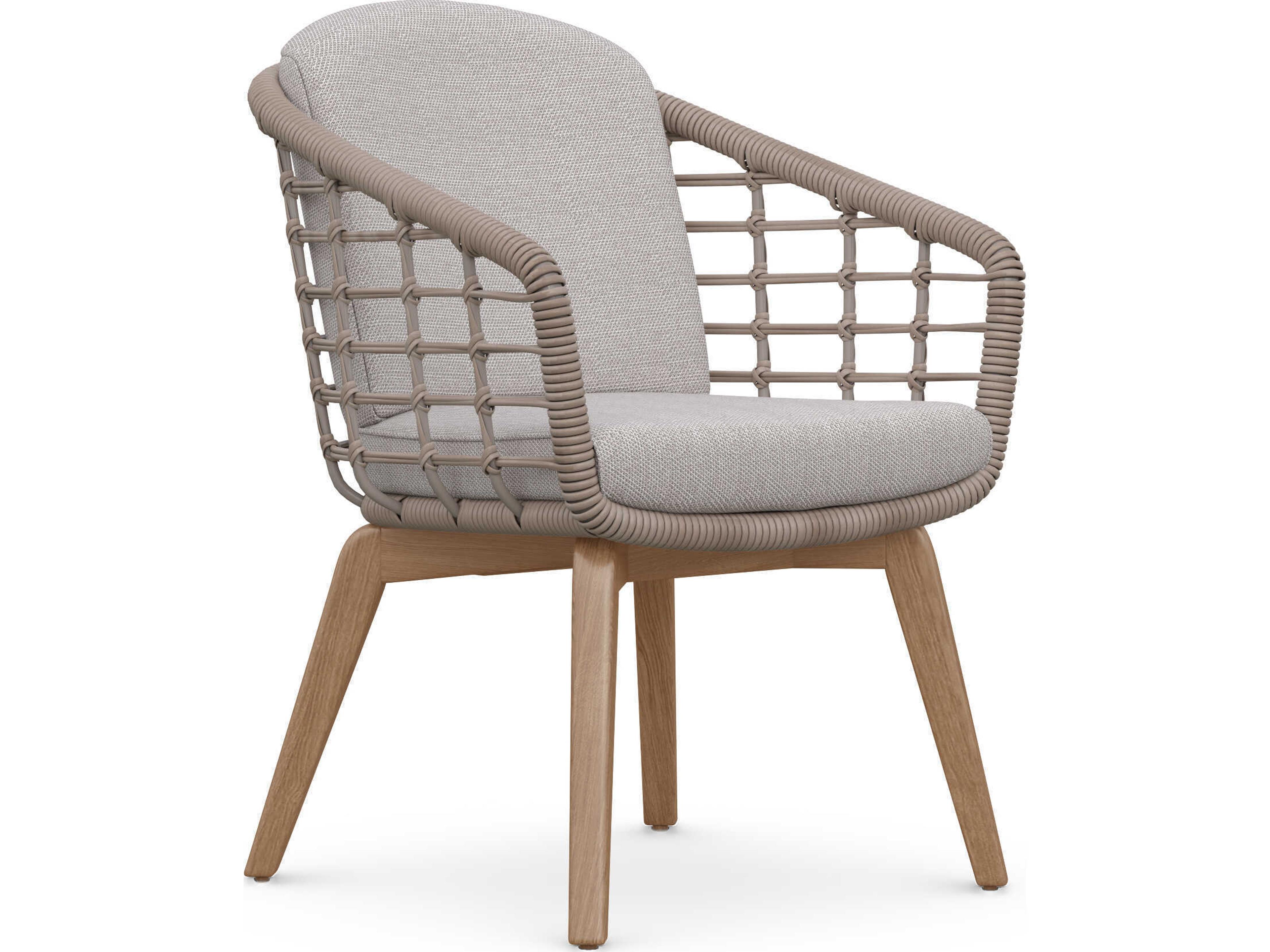 Azzurro Living Sicily Aluminum Cushion Dining Chair Set of 2