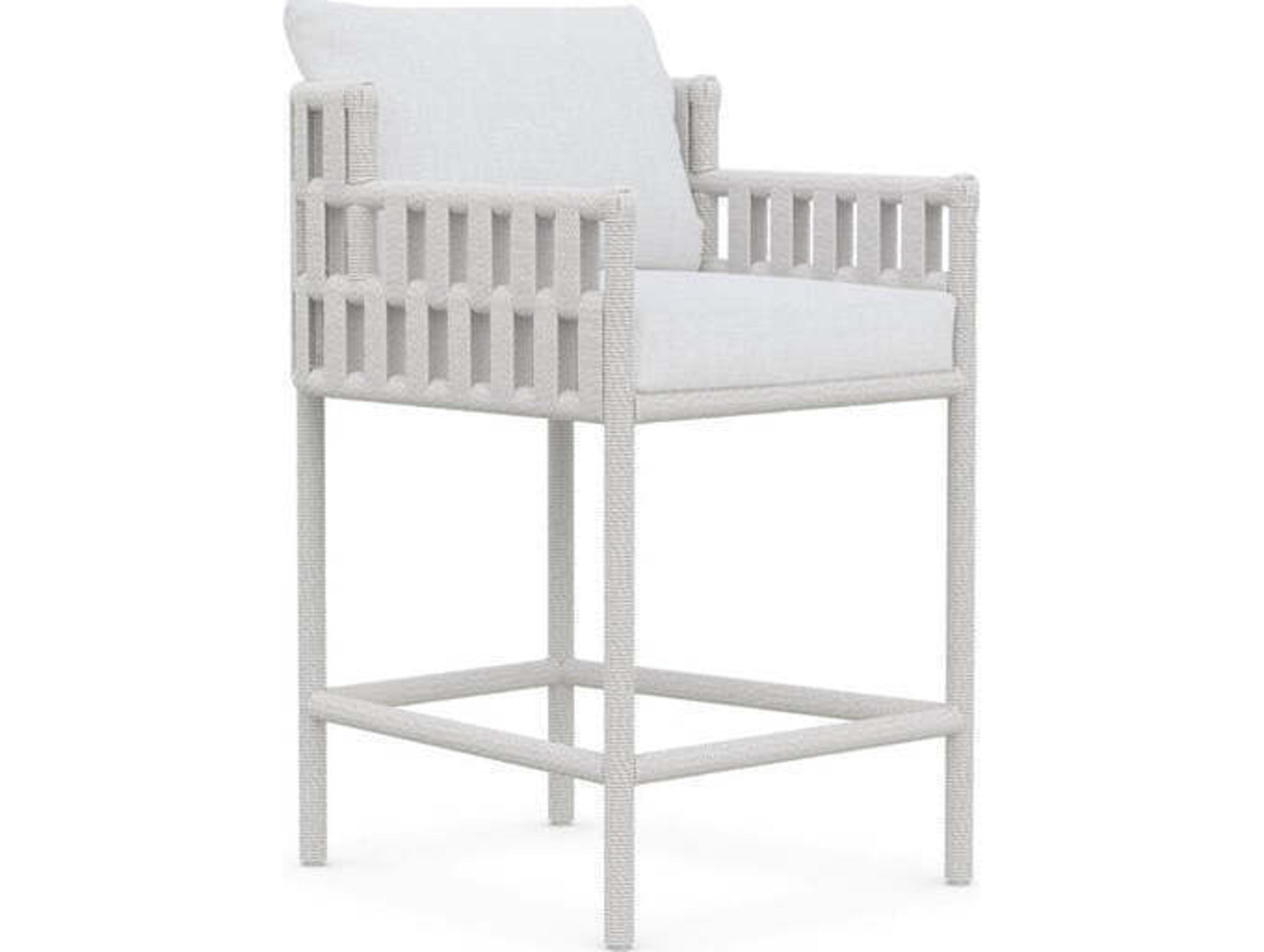 Azzurro Living Santa Cruz Aluminum Cushion Counter Stool