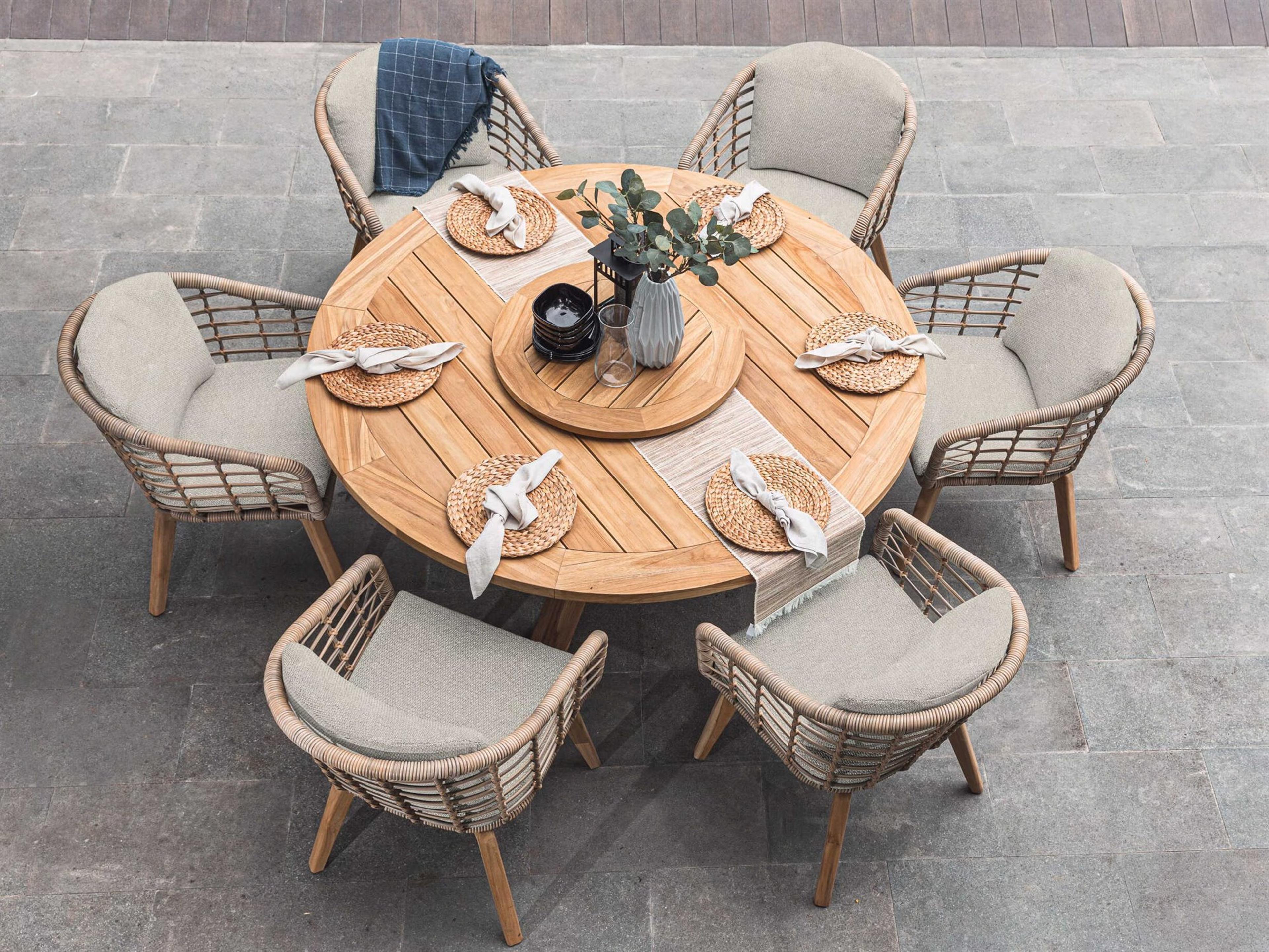 Azzurro Living Sicily Wood Dining Set