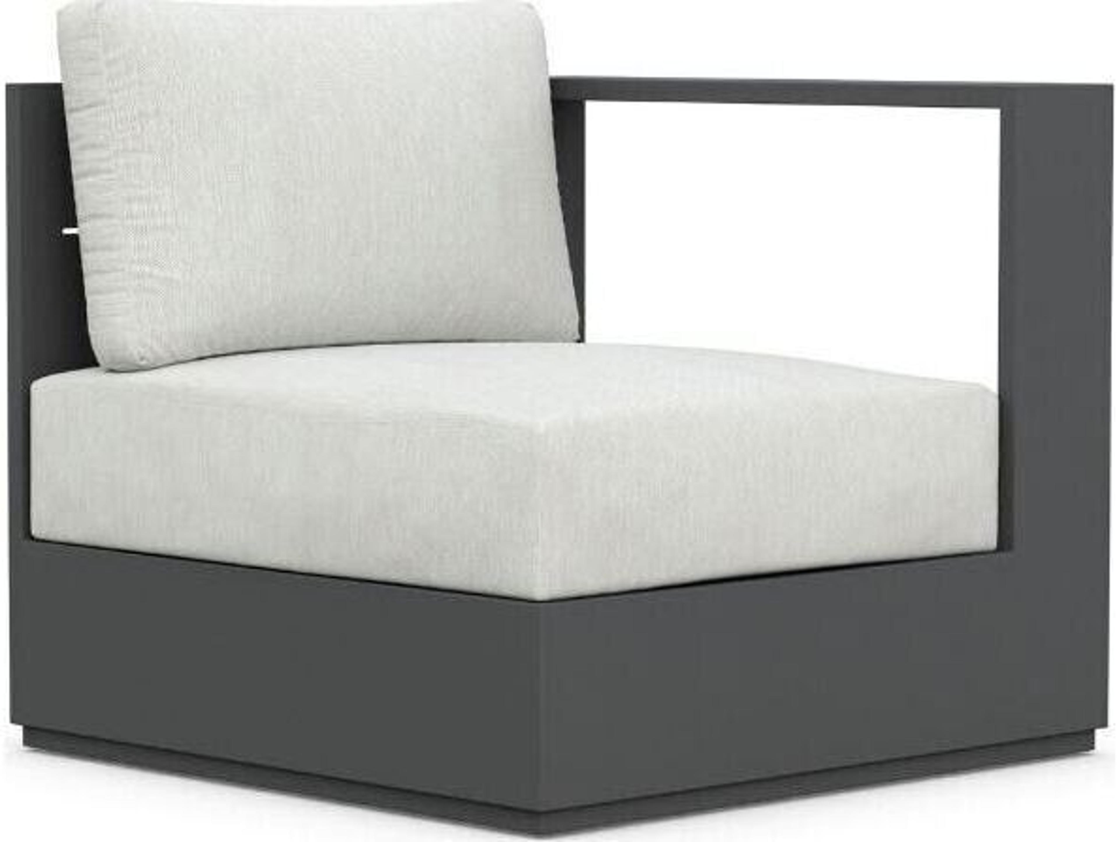 Sydney Aluminum Cushion Lounge Chair Left Arm