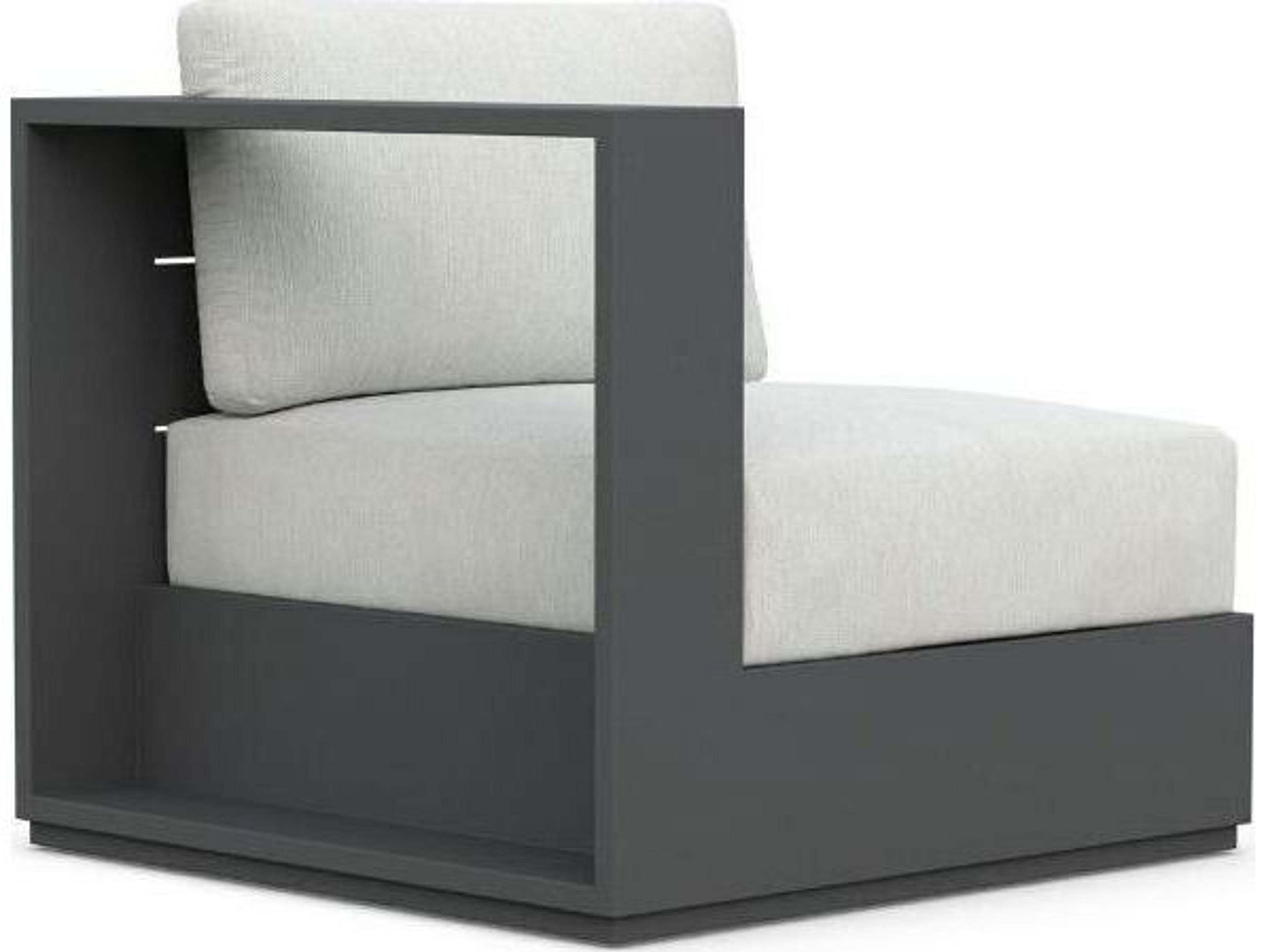 Sydney Aluminum Cushion Lounge Chair Right Arm