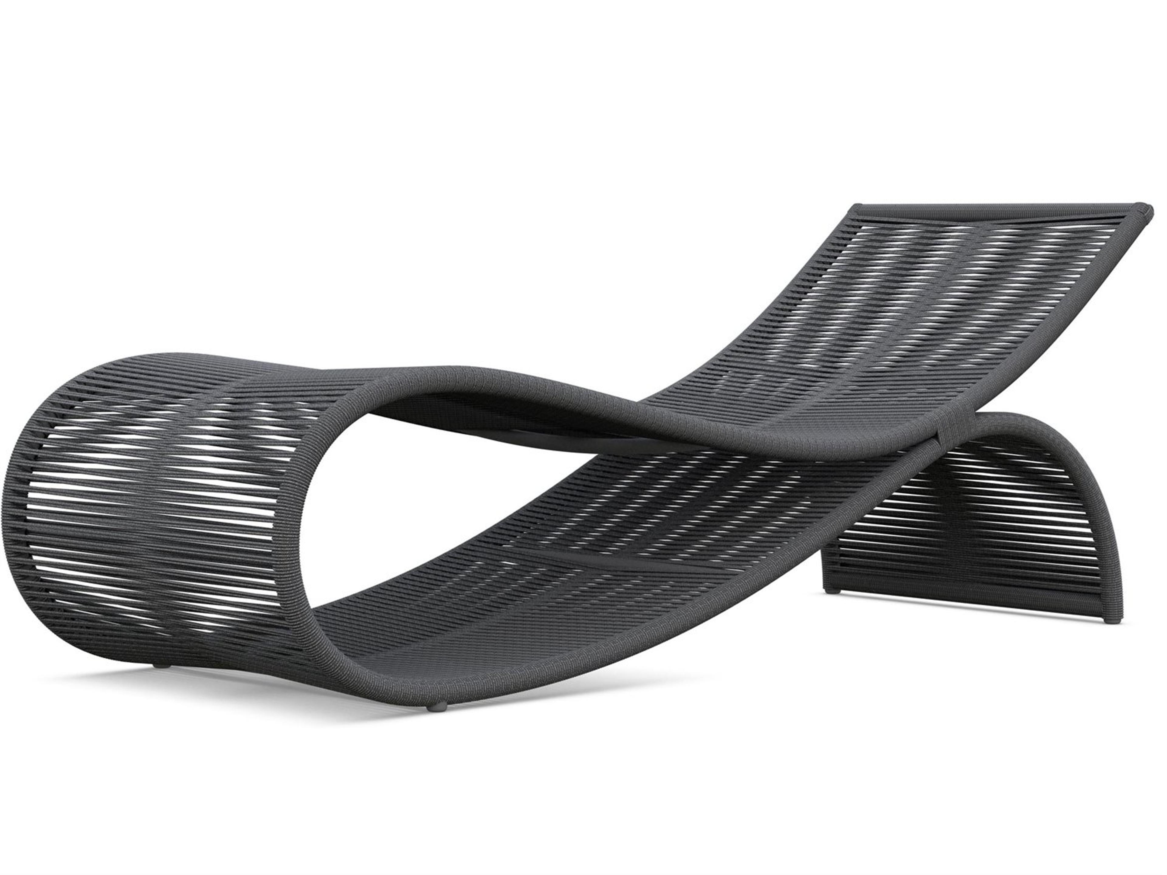 Azzurro Living Wave Aluminum Rope Chaise Lounge