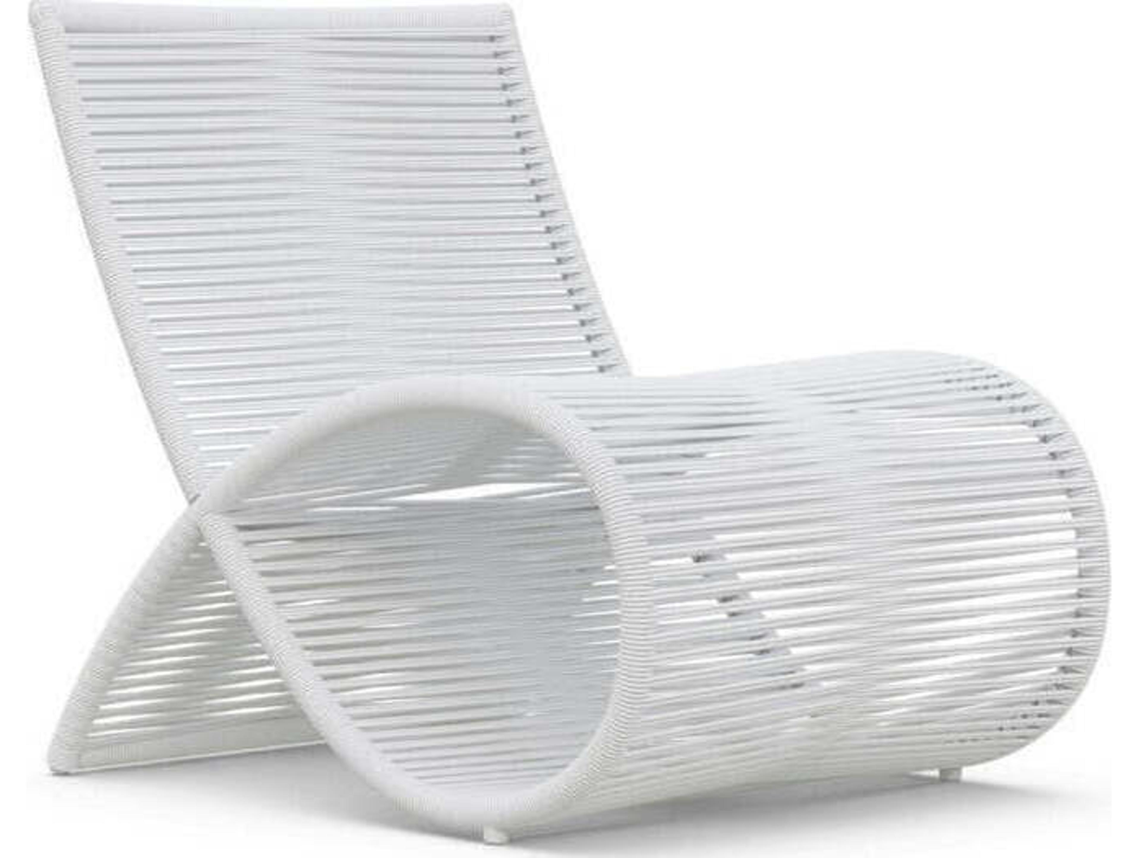 Azzurro Living Wave Aluminum Rope Lounge Chair Set of 2