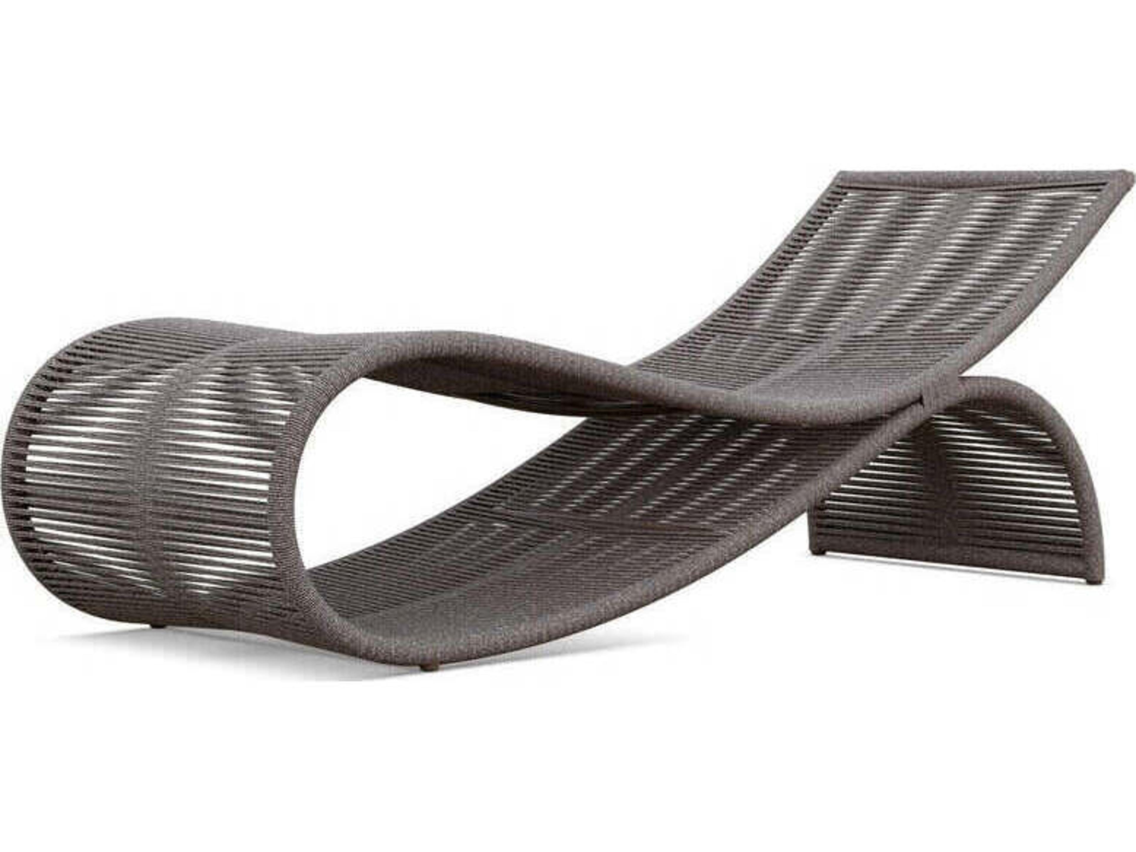 Azzurro Living Wave Aluminum Rope Chaise Lounge