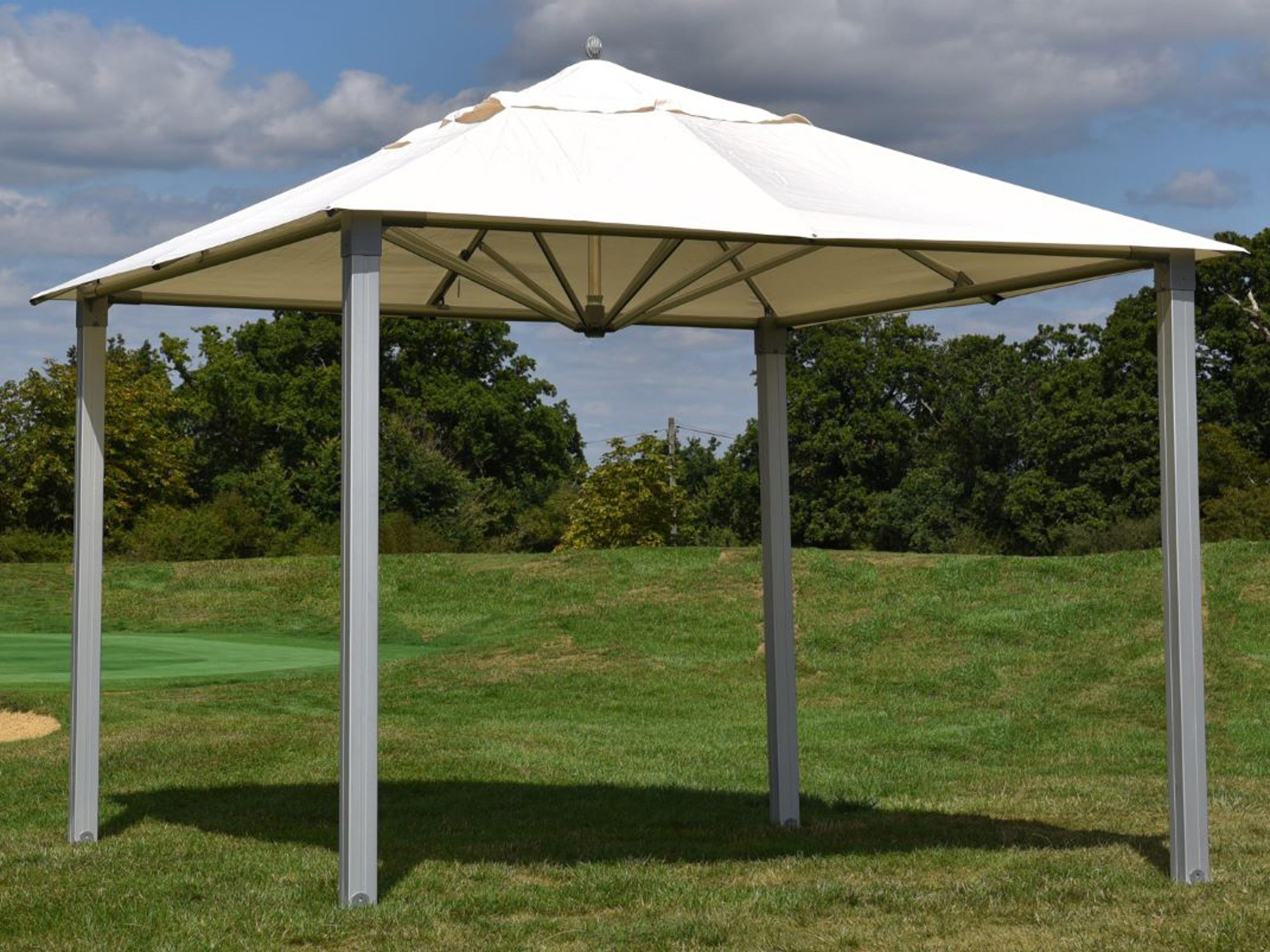 Bambrella Alize Aluminum 11 Foot Square Pavilion without Privacy